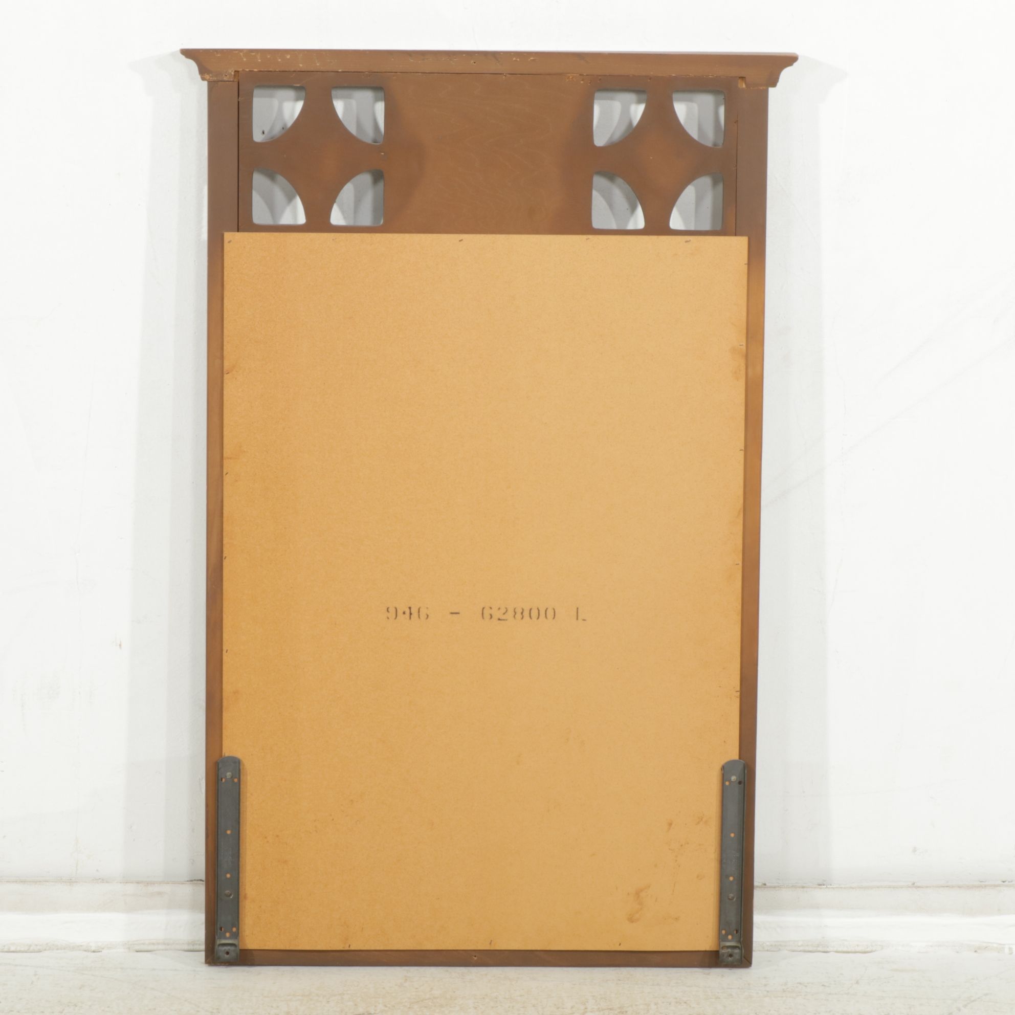 Walnut Dresser and Mirror, Mid to Late 20th Century