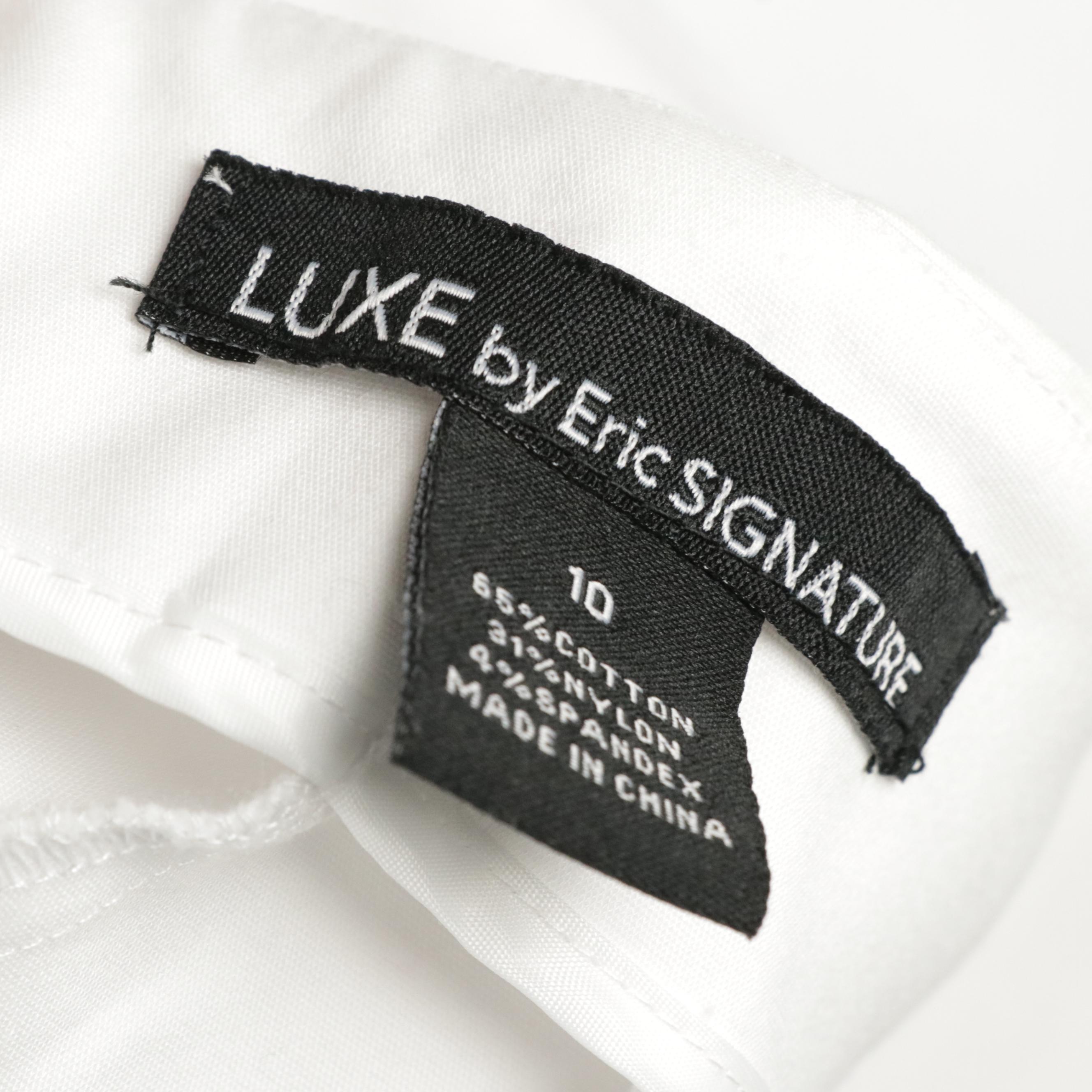 Slim-Sation Denim and Eric Signaure White Skimmer Pants