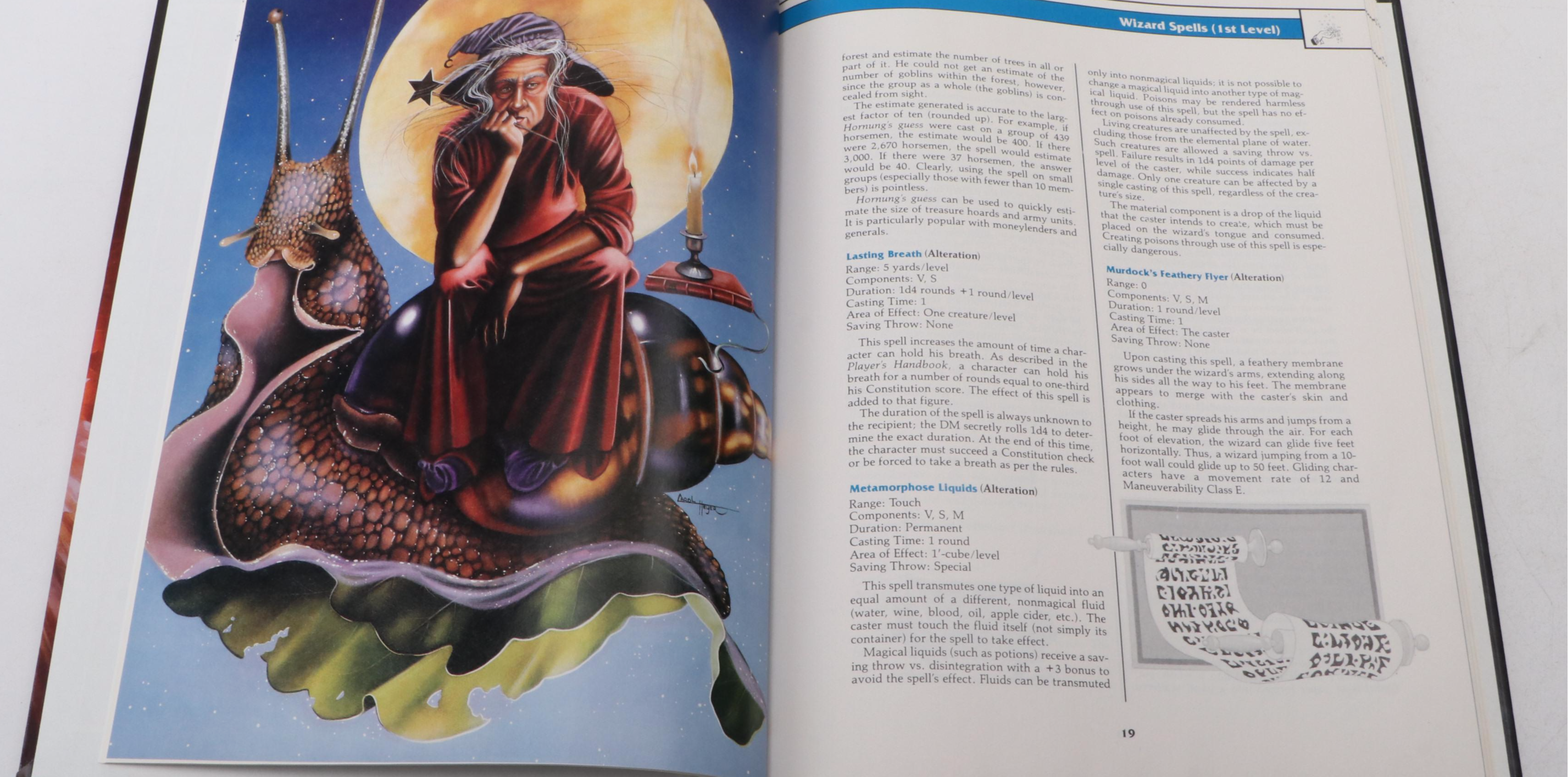 Advanced Dungeons & Dragons, 2nd Edition "Tome of Magic" Game Handbook, 1991