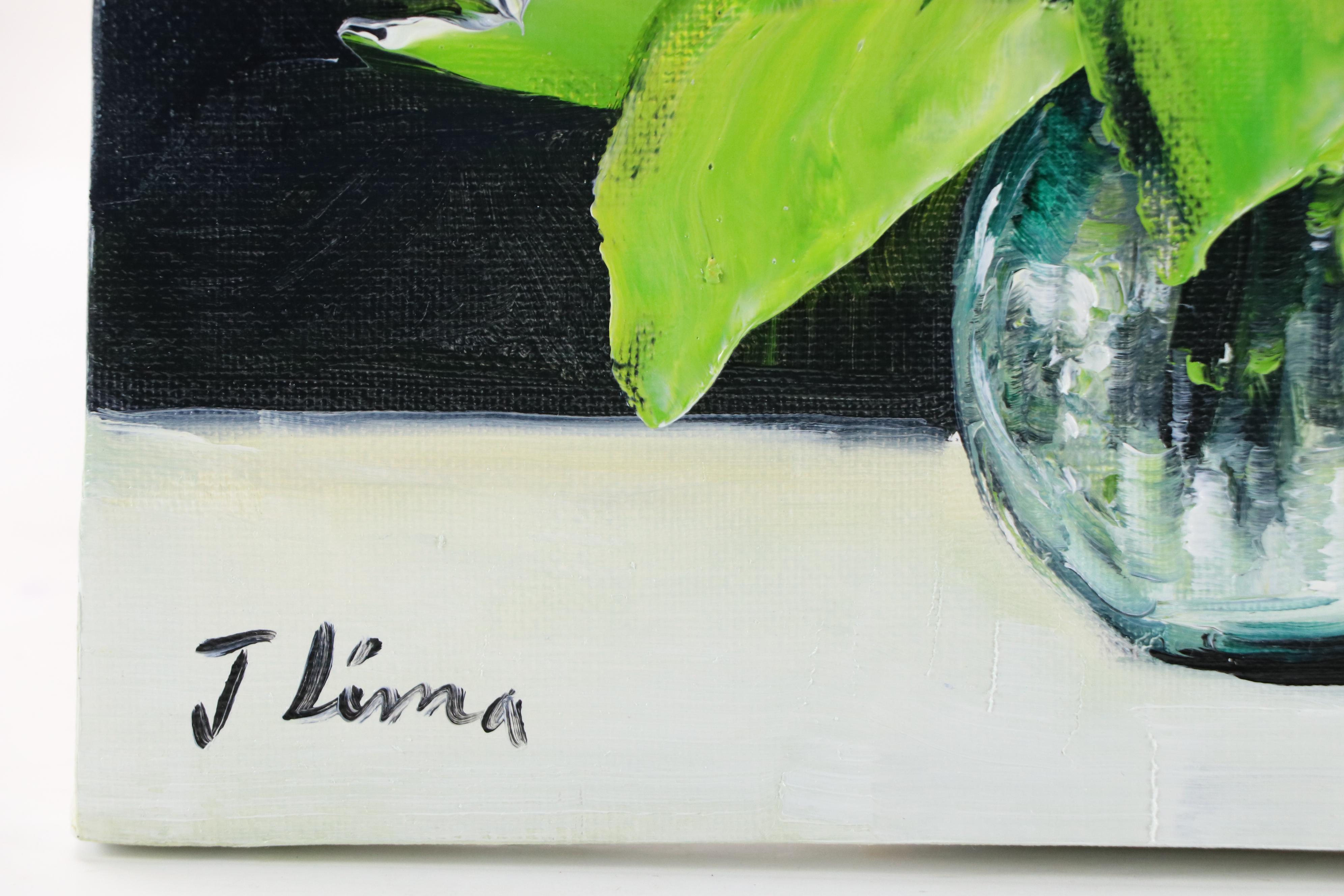 José M. Lima Floral Still Life Oil Painting, 2025