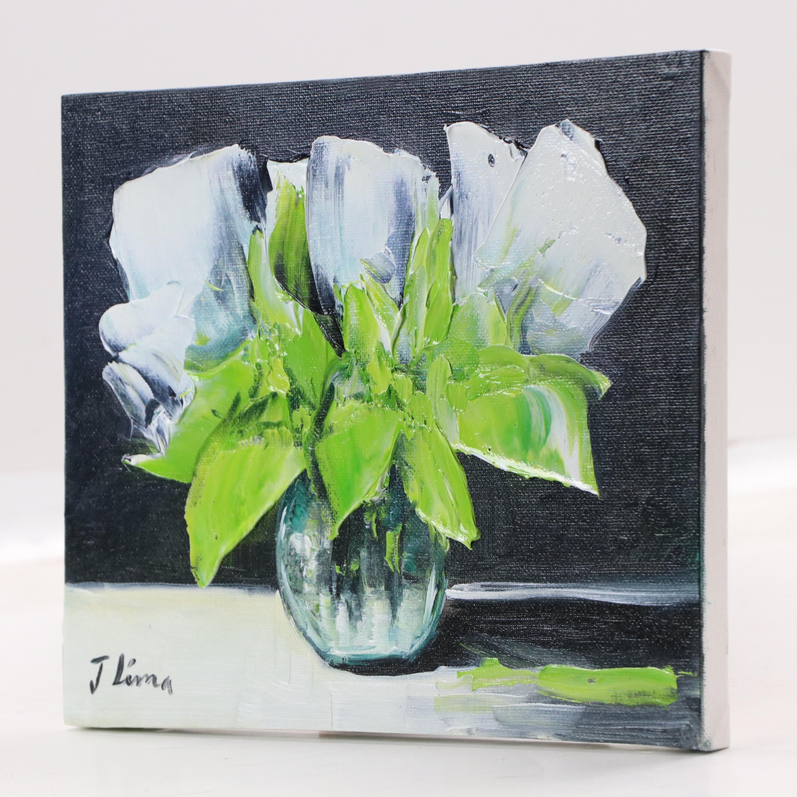 José M. Lima Floral Still Life Oil Painting, 2025