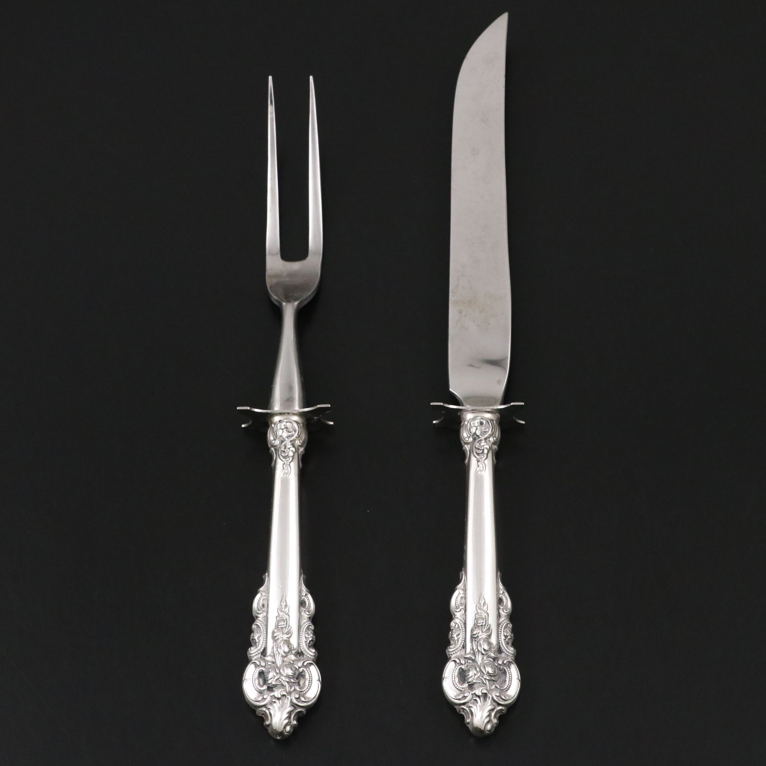 Wallace "Grand Baroque" Sterling Silver Carving Set