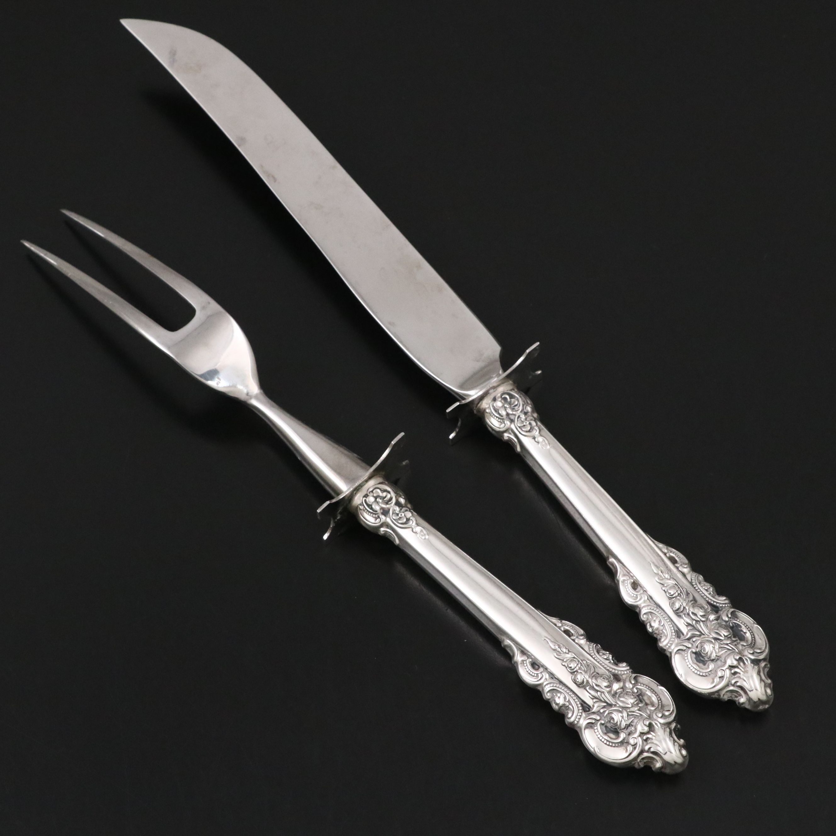 Wallace "Grand Baroque" Sterling Silver Carving Set