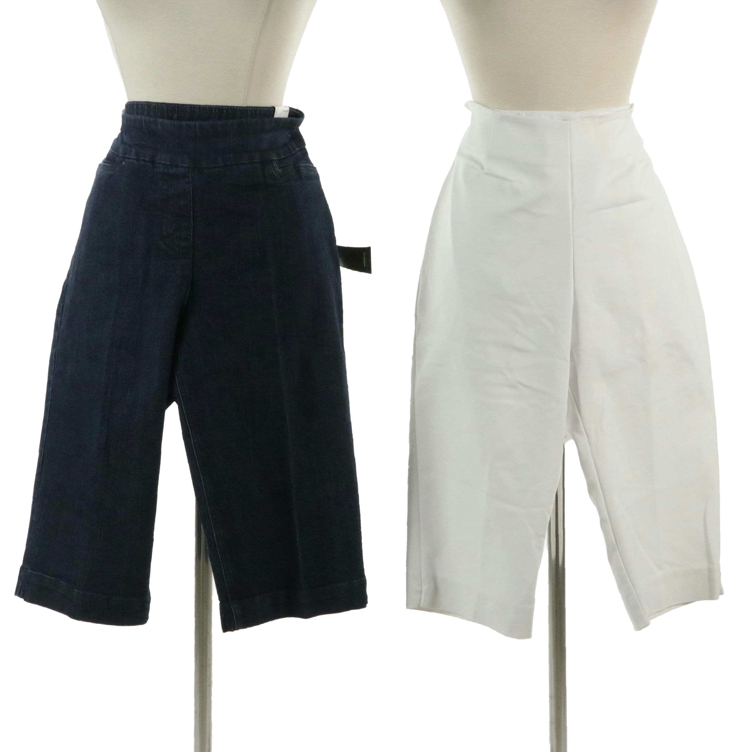 Slim-Sation Denim and Eric Signaure White Skimmer Pants