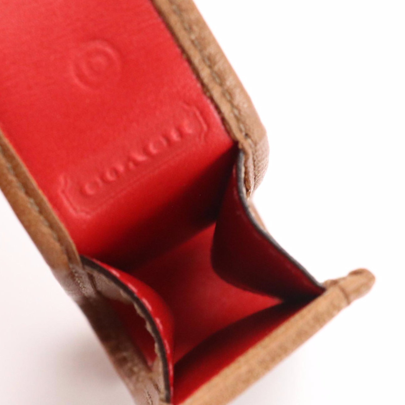 Coach Baseball & Football Shaped Leather Paperweights with Canvas Lipstick Case