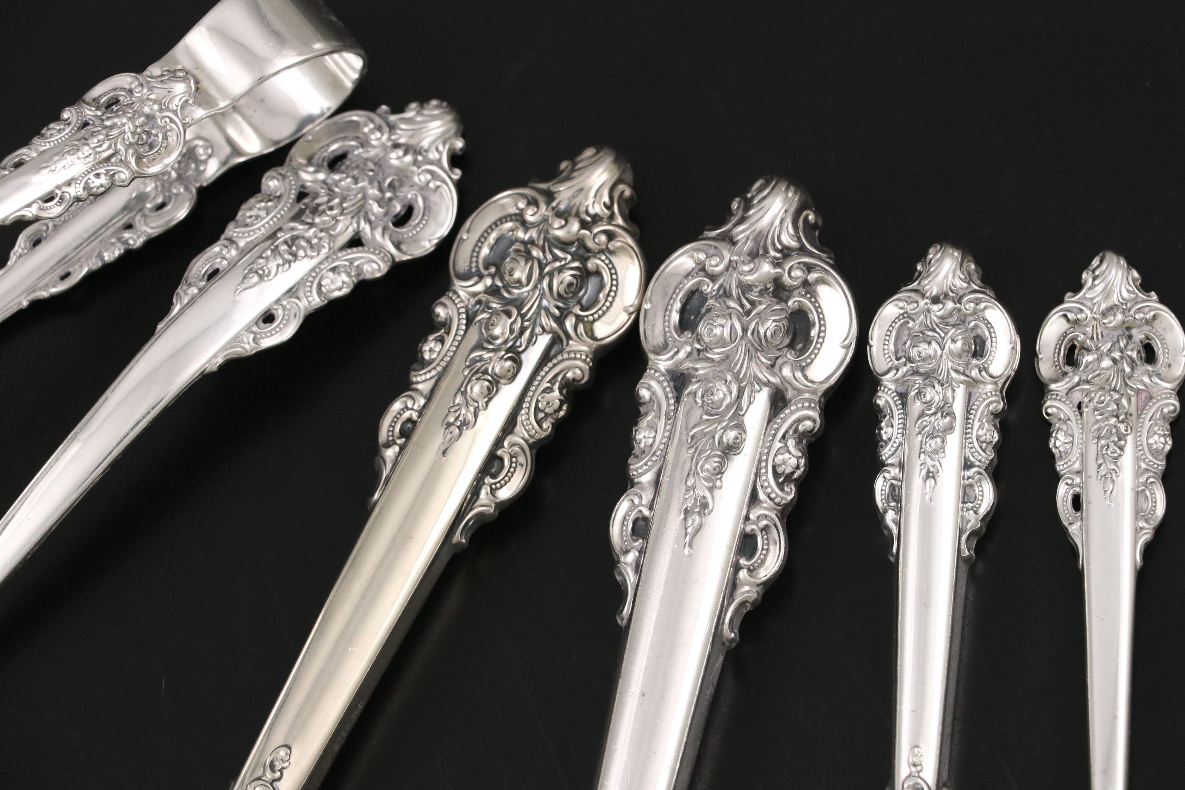 Wallace "Grand Baroque" Sterling Silver Serving Utensils