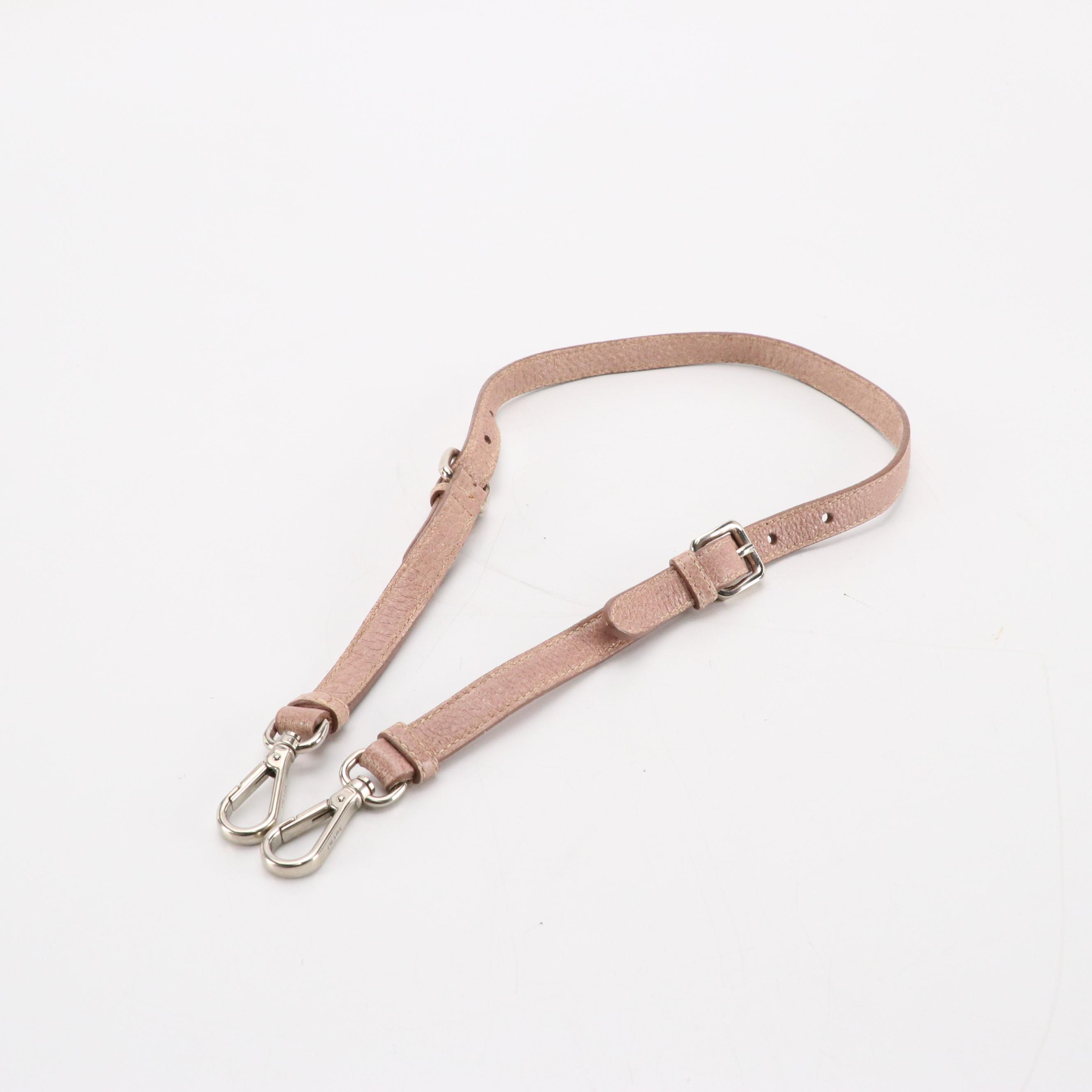 Prada Shimmery Rose Gold Crinkled Calfskin Leather Two-Way Hobo Bag