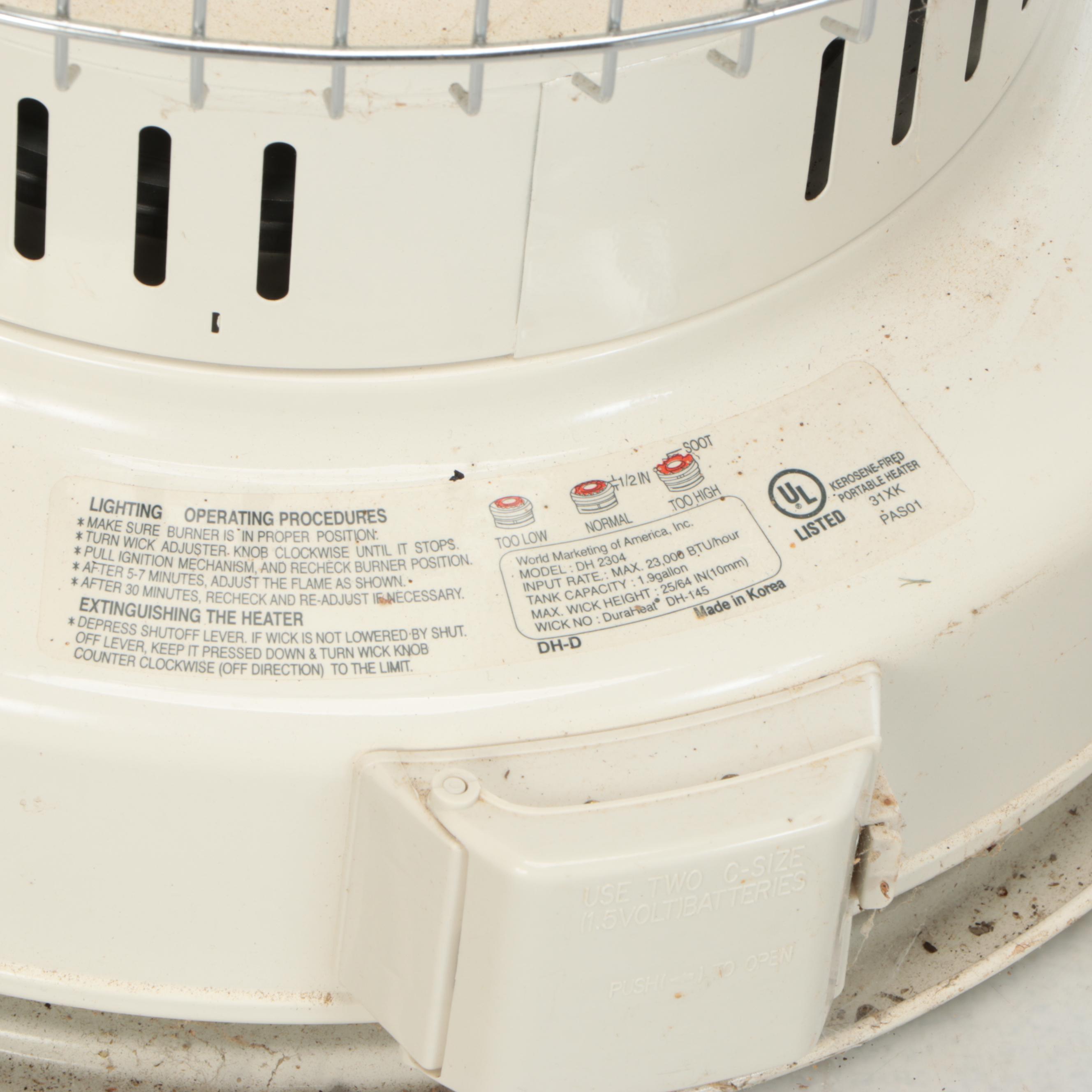 Two Dura Heat Metal Kerosene Heaters