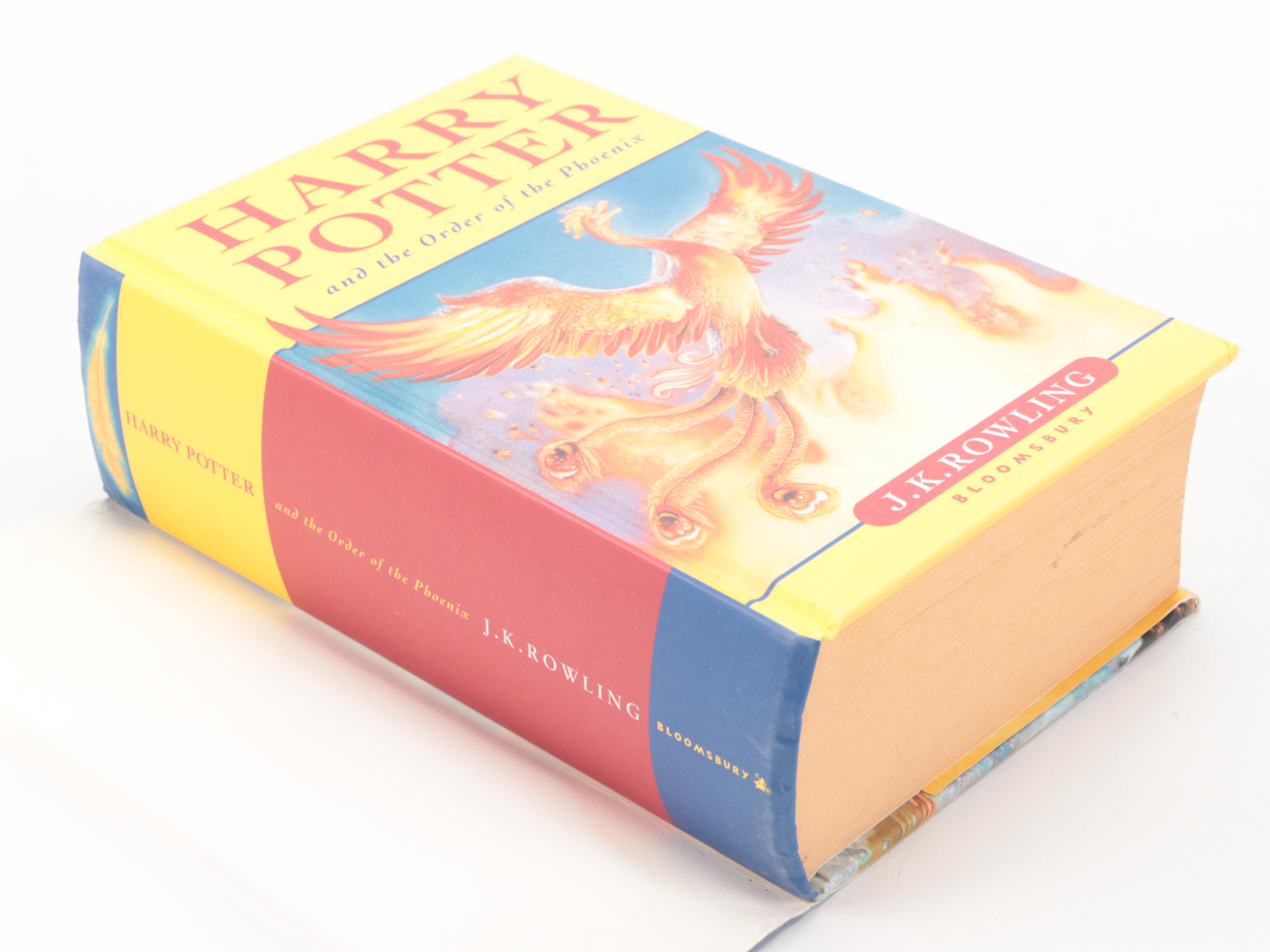 First UK Edition "Harry Potter and the Order of the Phoenix" by J. K. Rowling
