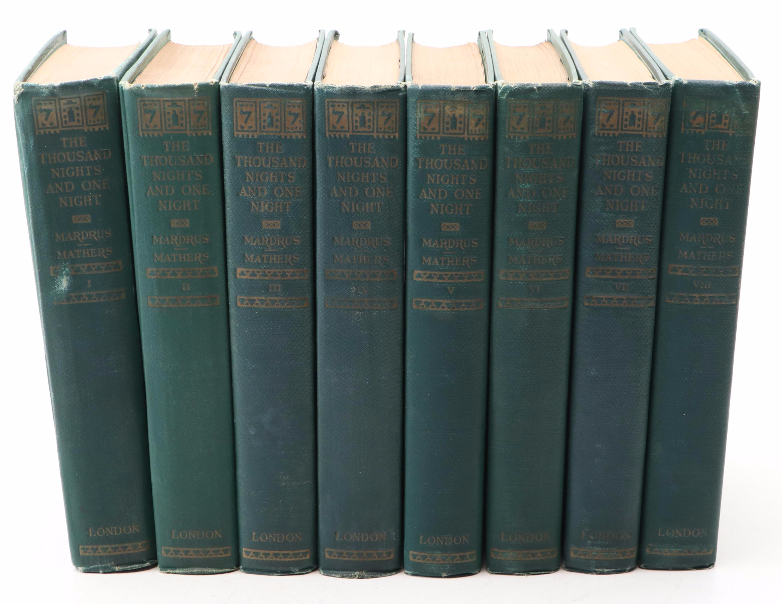 Limited Edition "The Book of the Thousand Nights and One Night" Eight-Volume Set