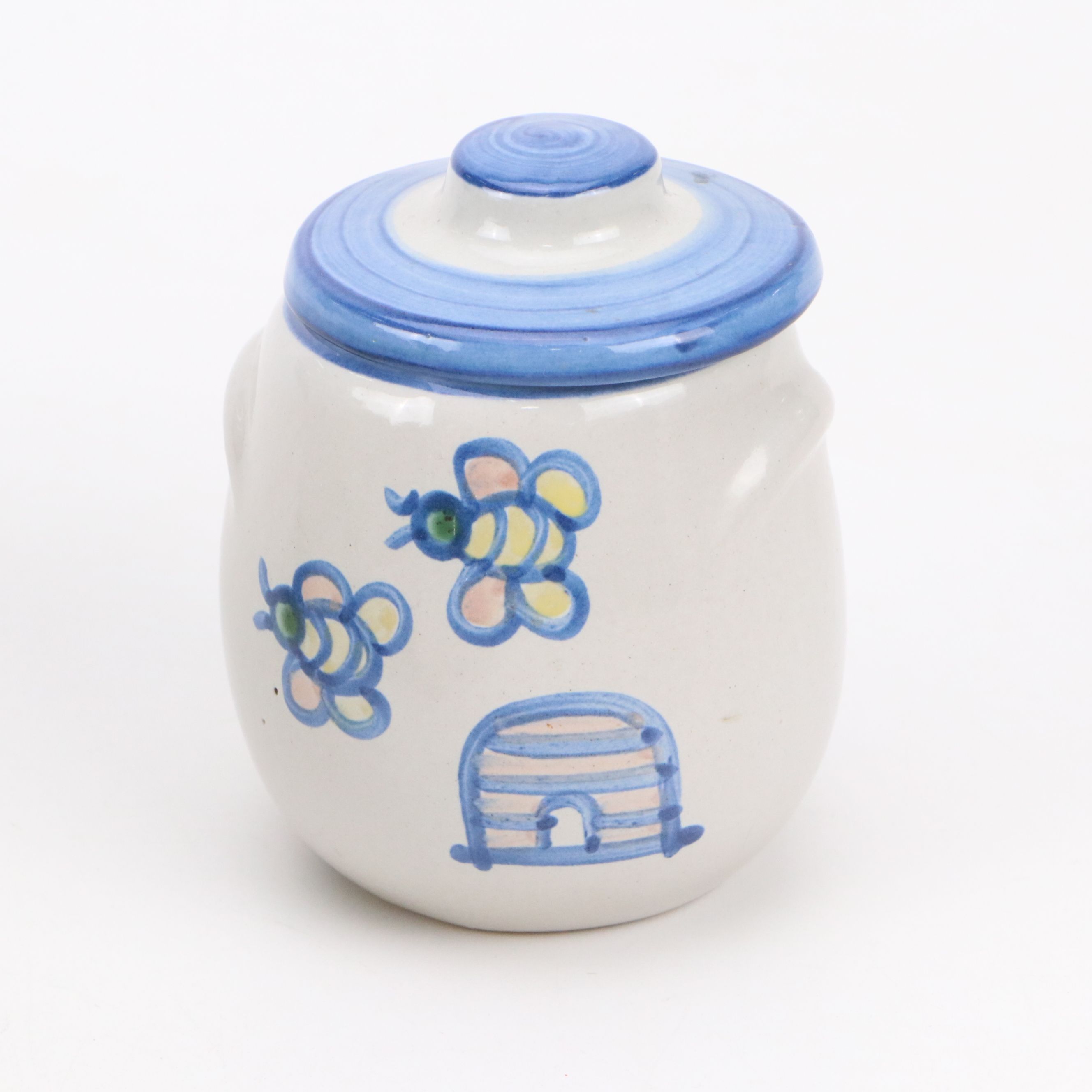 M.A. Hadley Ceramic Tile Trivet, Sugar Bowl and Lidded Vegetable Bowl