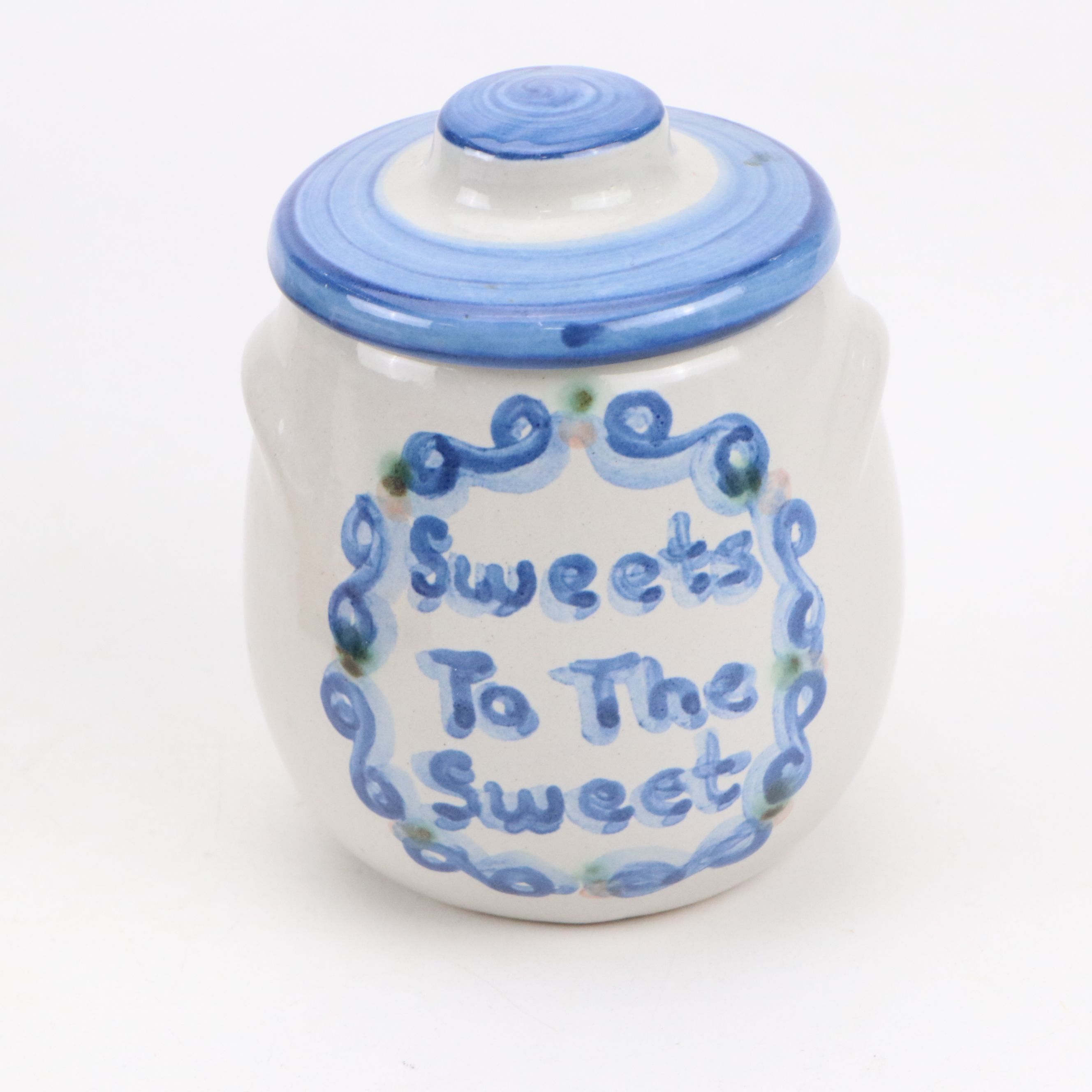 M.A. Hadley Ceramic Tile Trivet, Sugar Bowl and Lidded Vegetable Bowl