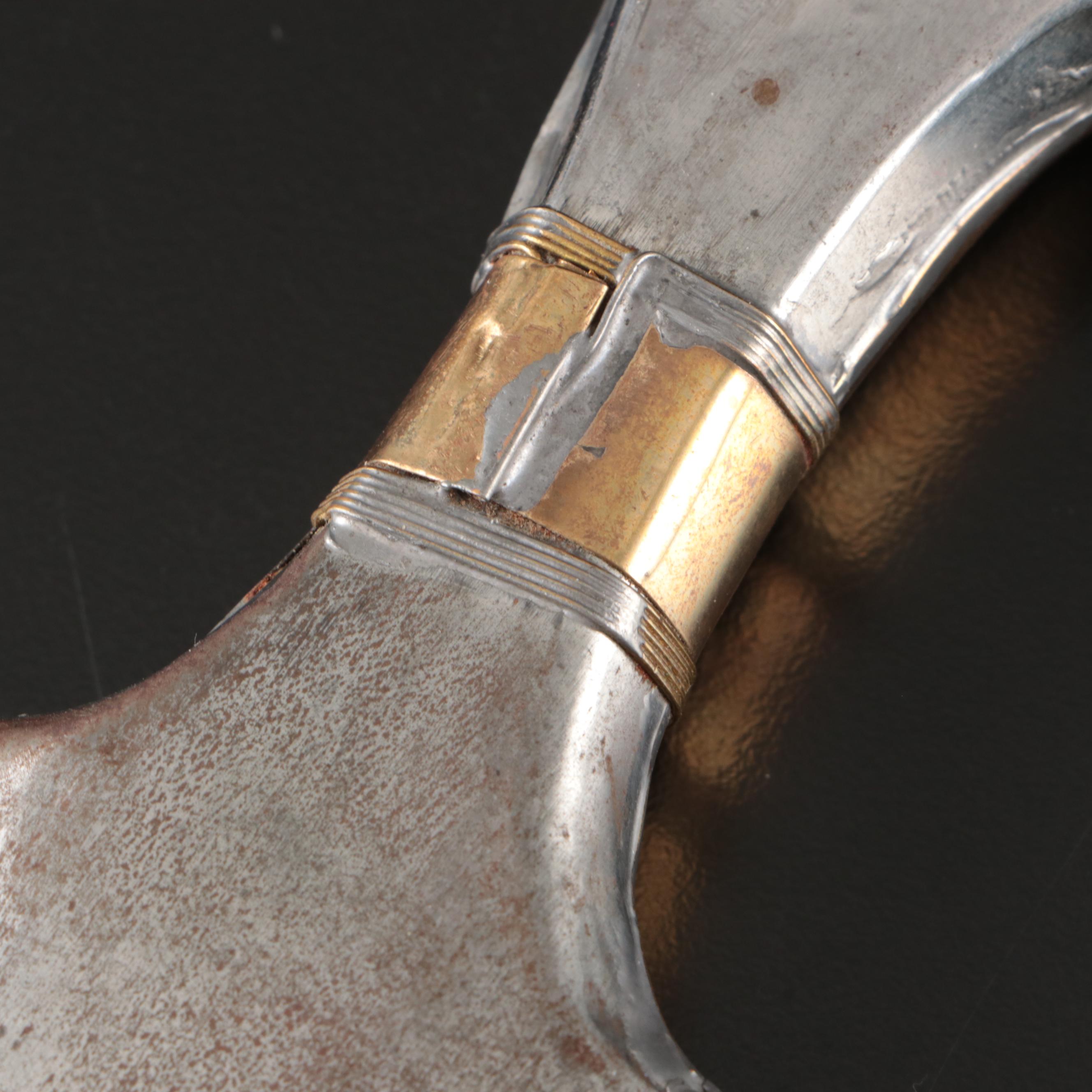 Etched Two-Tone Metal Shabriya Dagger