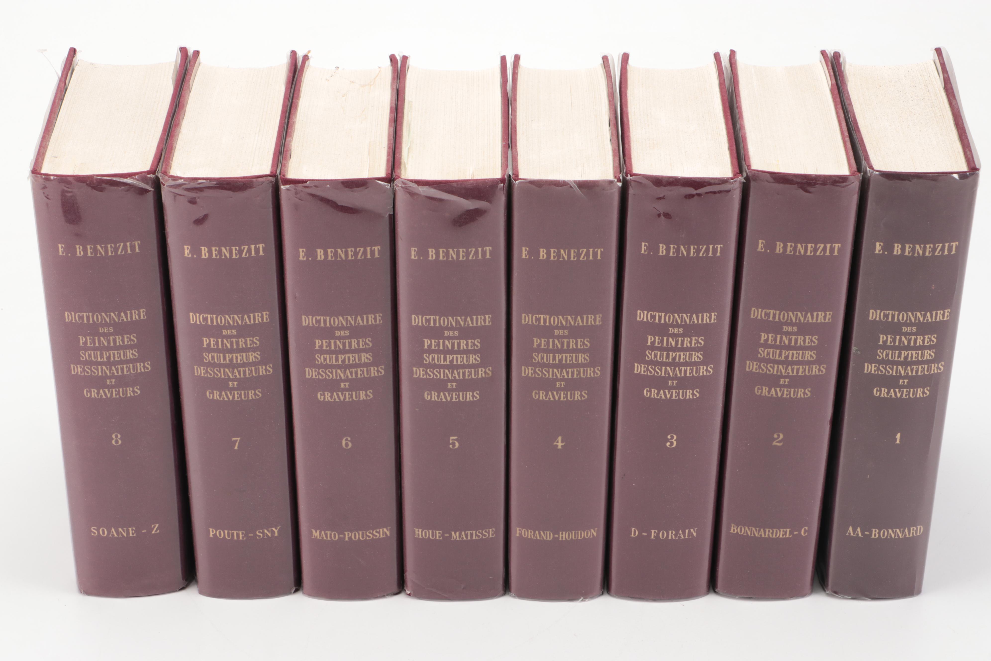 French "Dictionnaire Critique et Documentaire" Complete Set by Emmanuel Bénézit