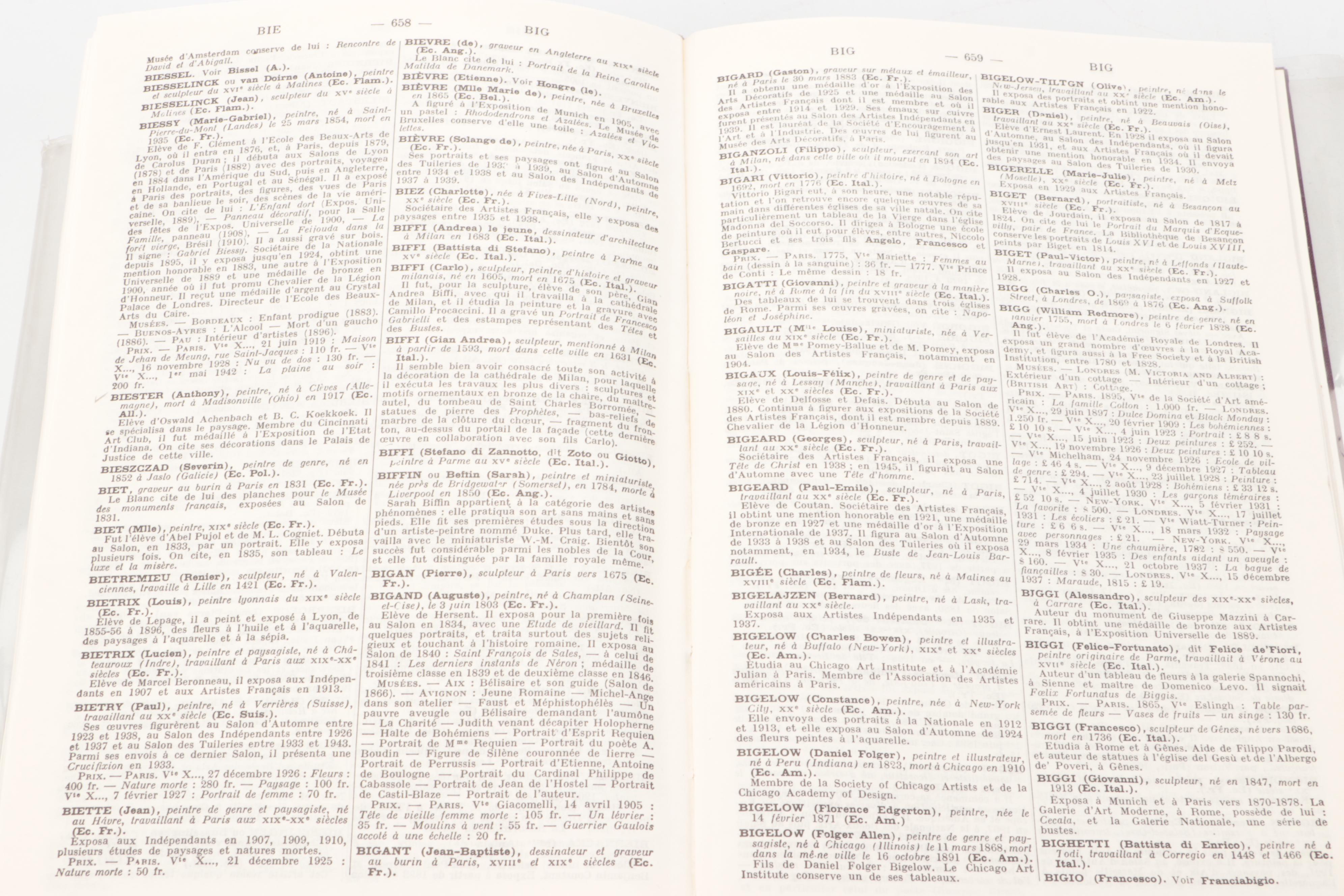 French "Dictionnaire Critique et Documentaire" Complete Set by Emmanuel Bénézit