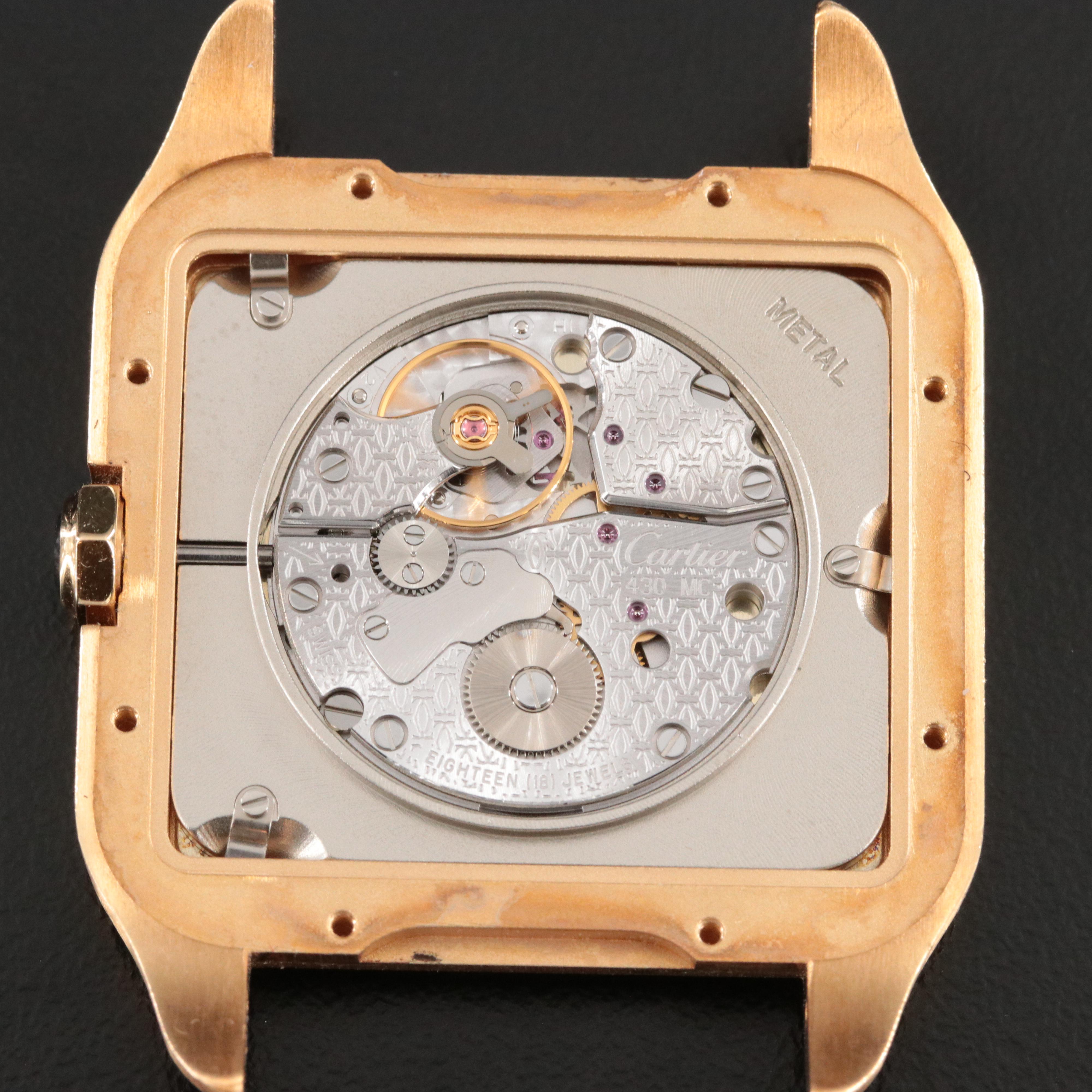 18K Cartier Santos Dumont 2649 Watch