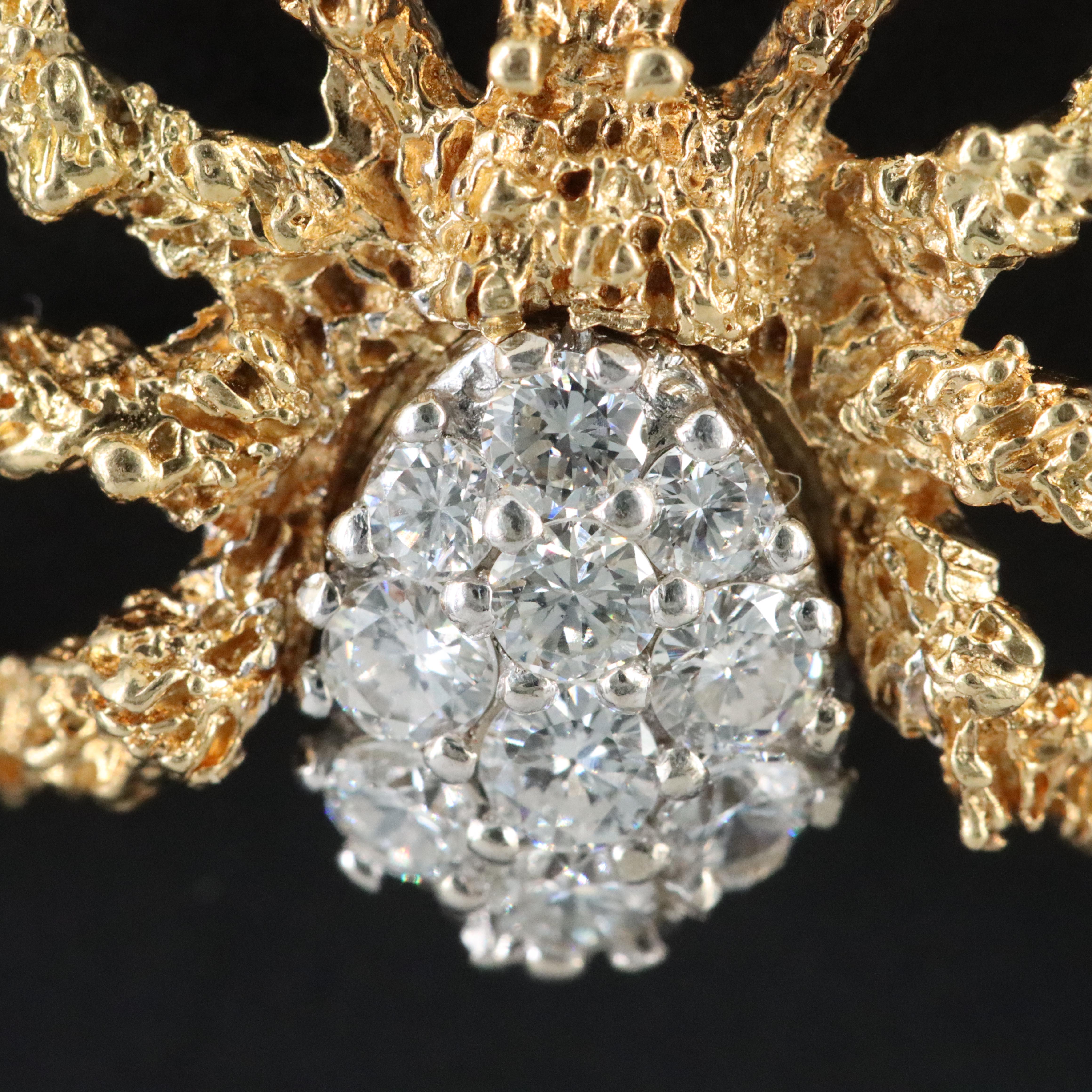 18K 0.54 CTW Diamond Spider Pendant