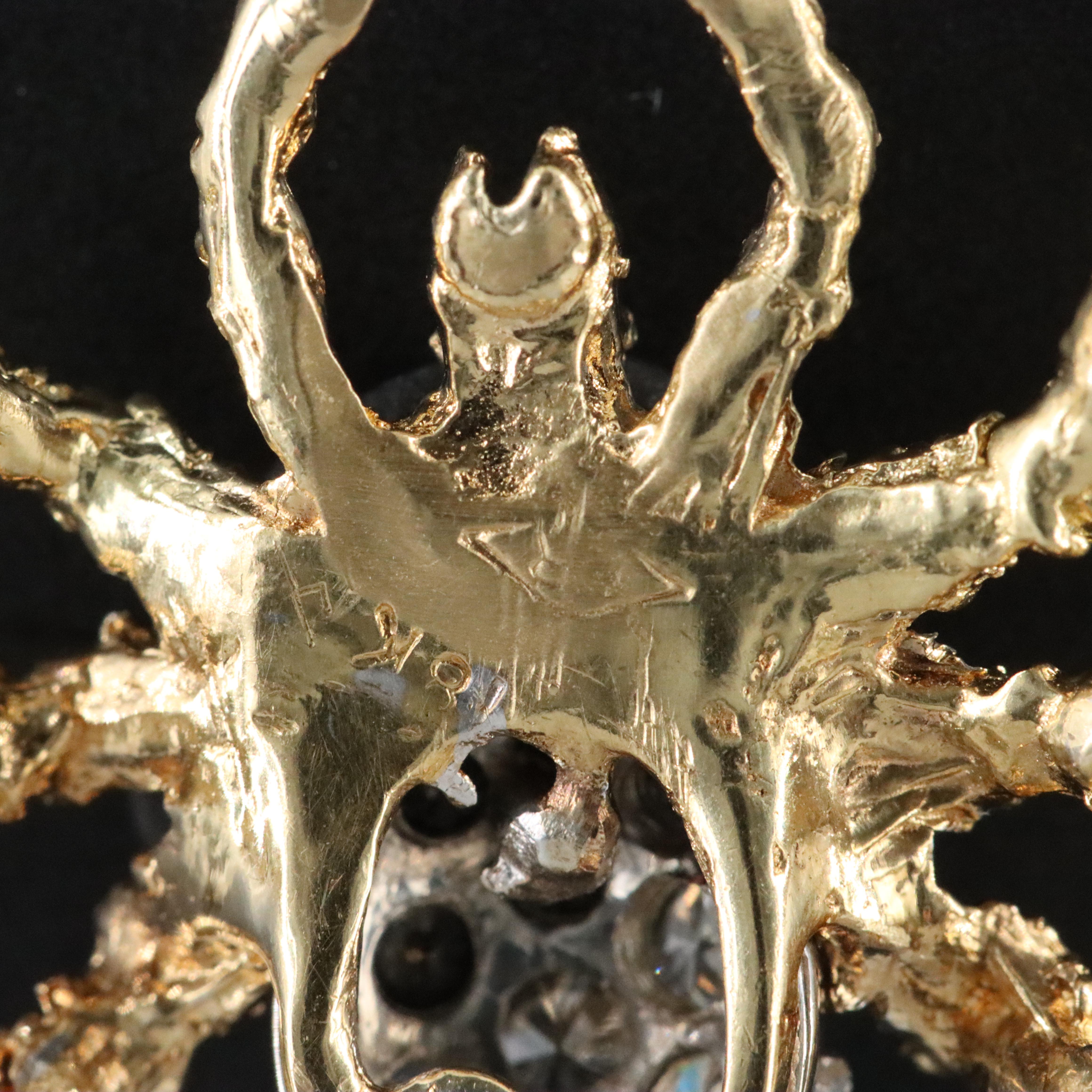 18K 0.54 CTW Diamond Spider Pendant