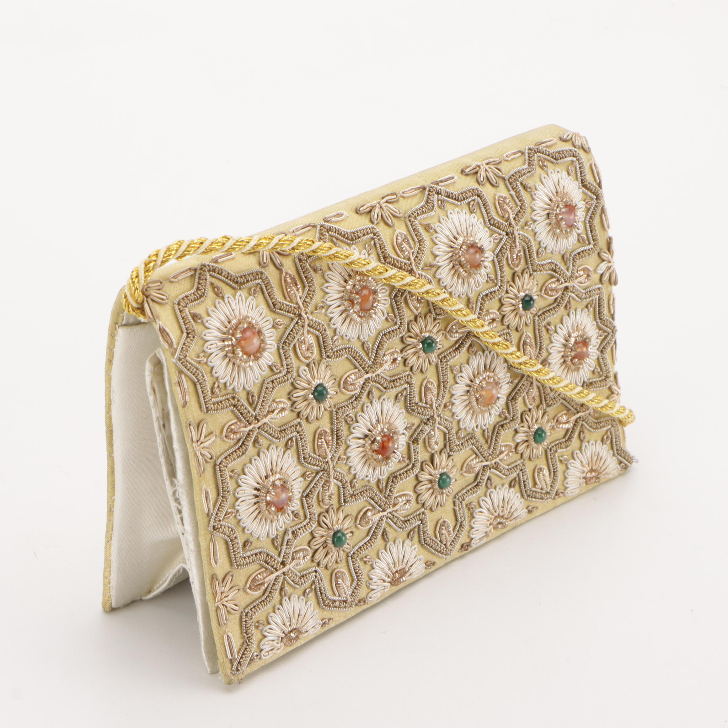 La Regale Red Teardrop Beaded Crossbody with Other Beaded Convertible Clutches