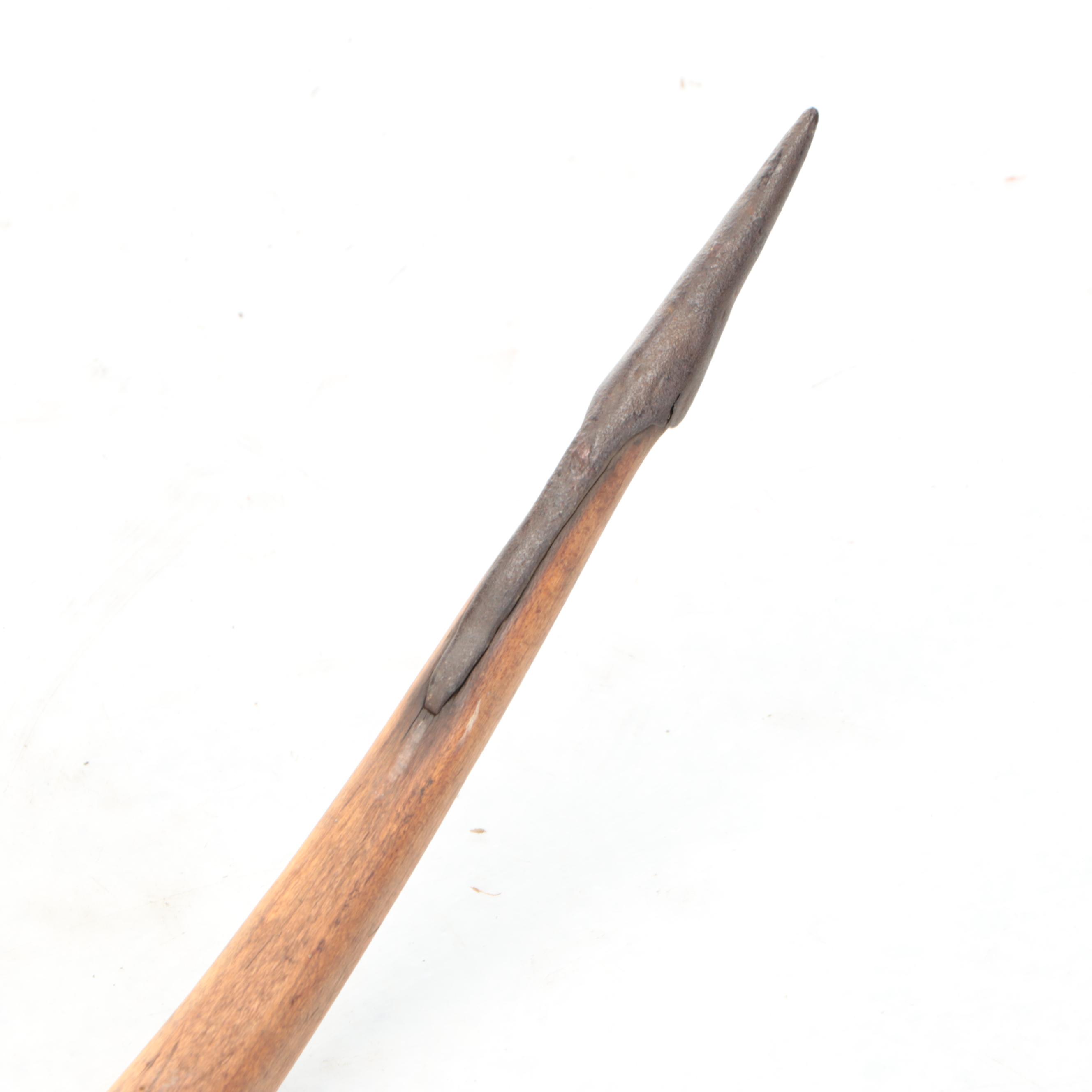 Antique Metal-Tipped Wood Pitchfork