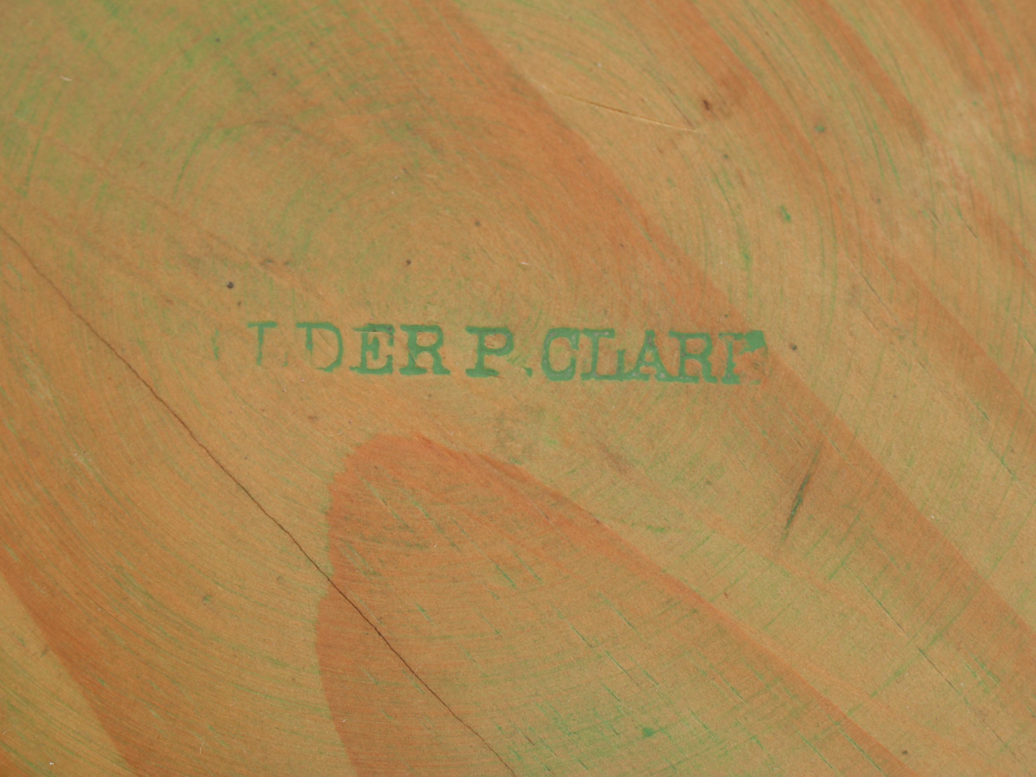 Wooden Firkin with Painted Wood Apples