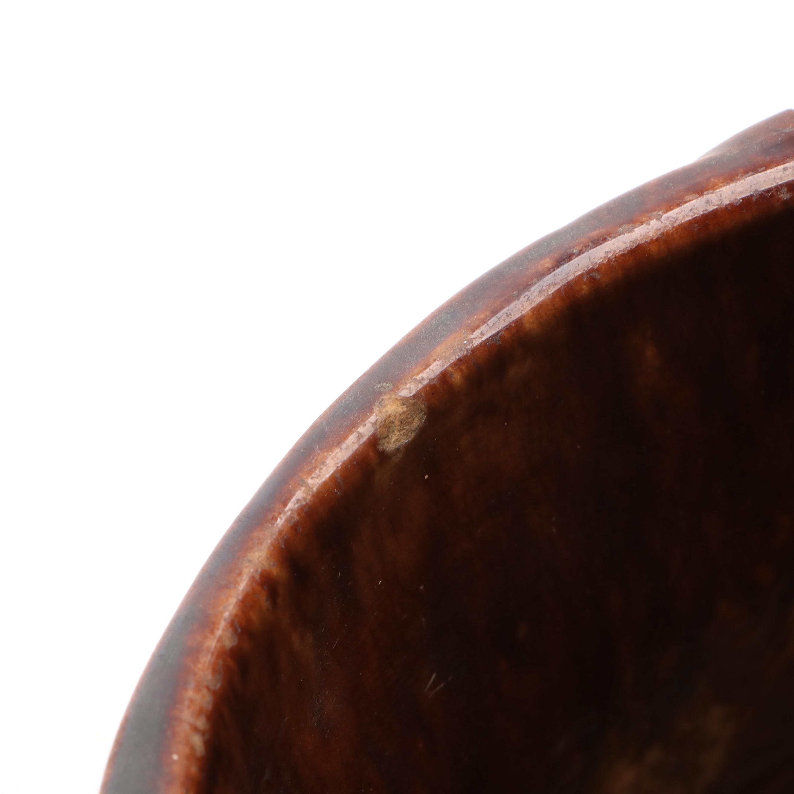 Rockingham Style Brown Glaze Ceramic Pitcher, 19th Century