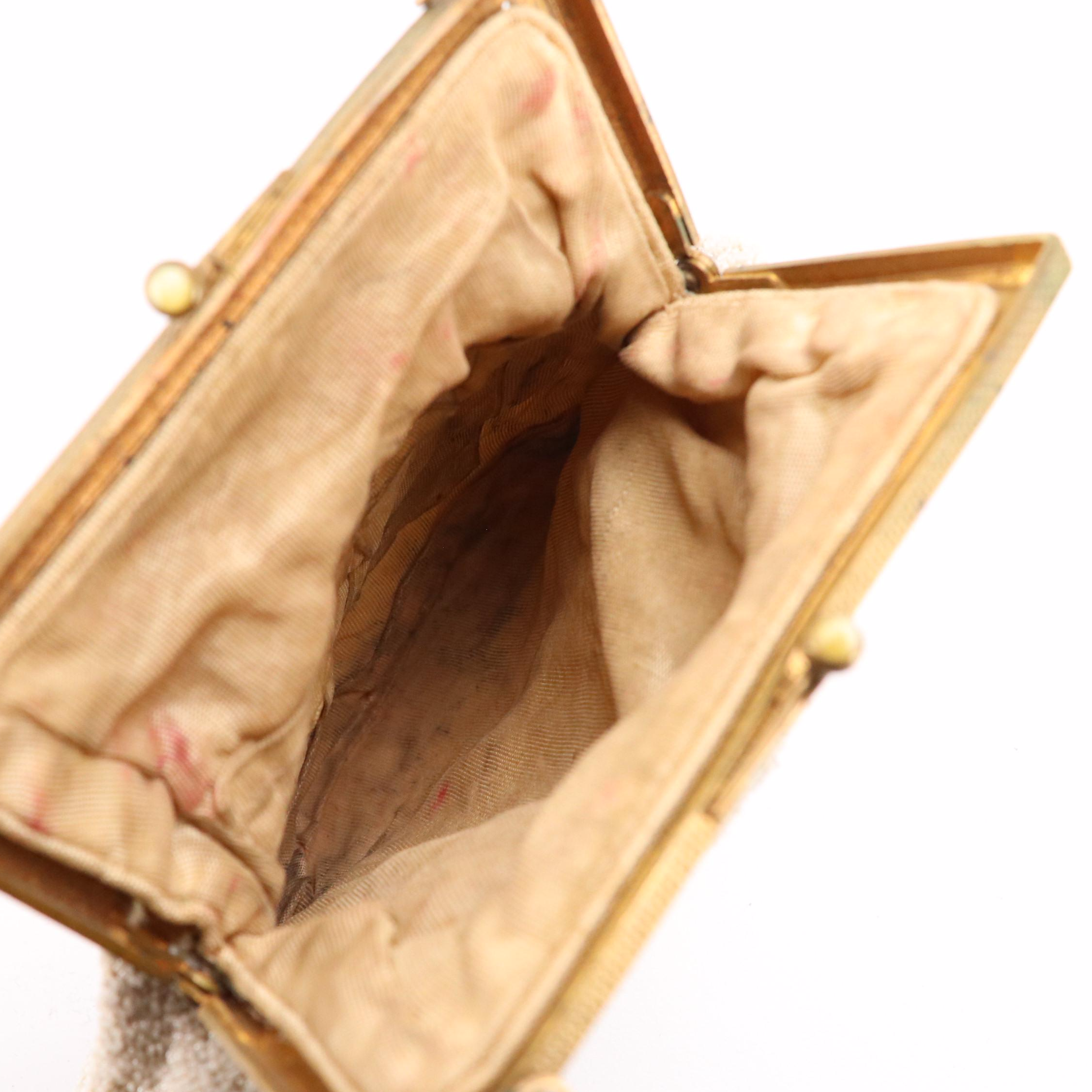 Walborg Glass Bead Bag, French Microbead/Petit Point Purse, and More