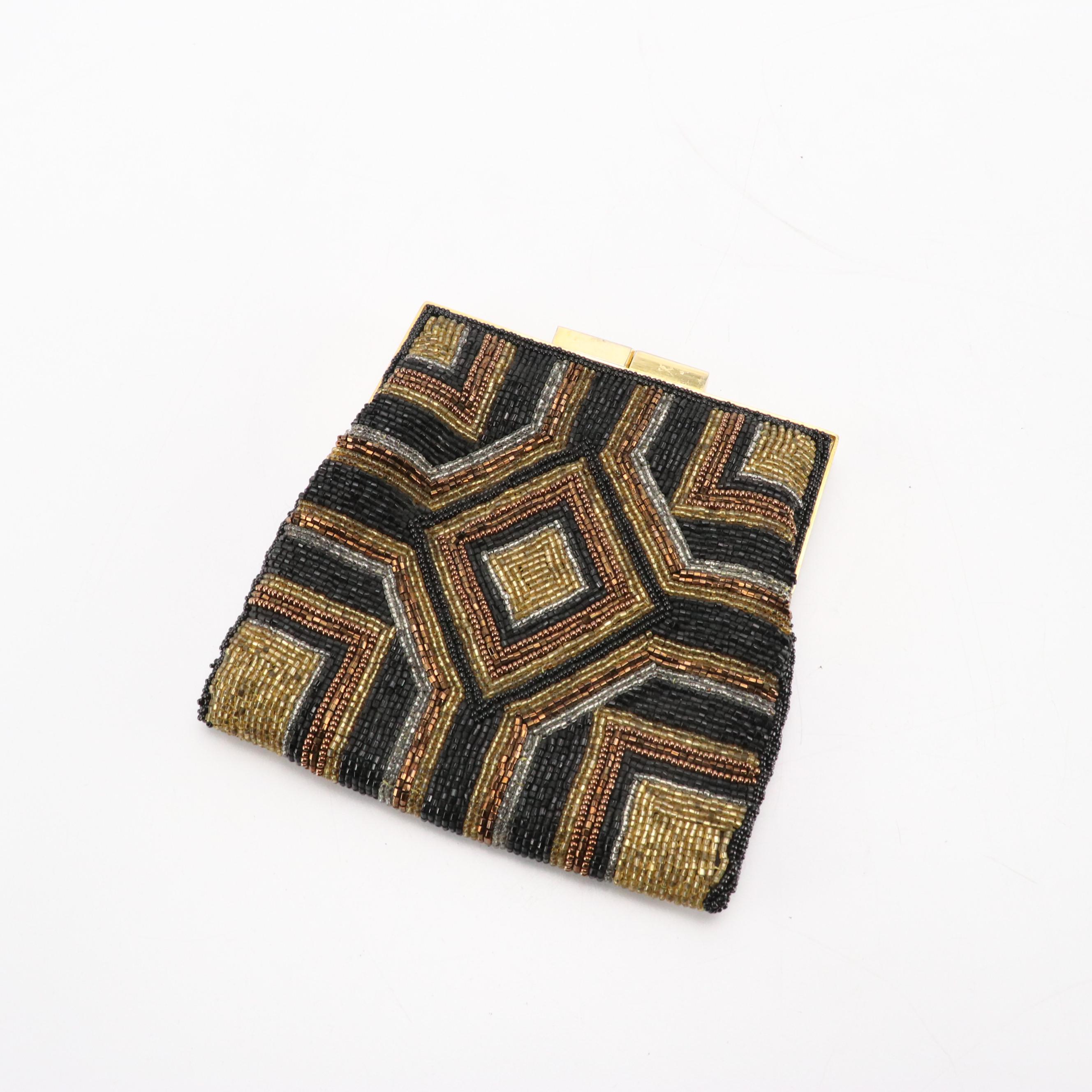 Walborg Glass Bead Bag, French Microbead/Petit Point Purse, and More