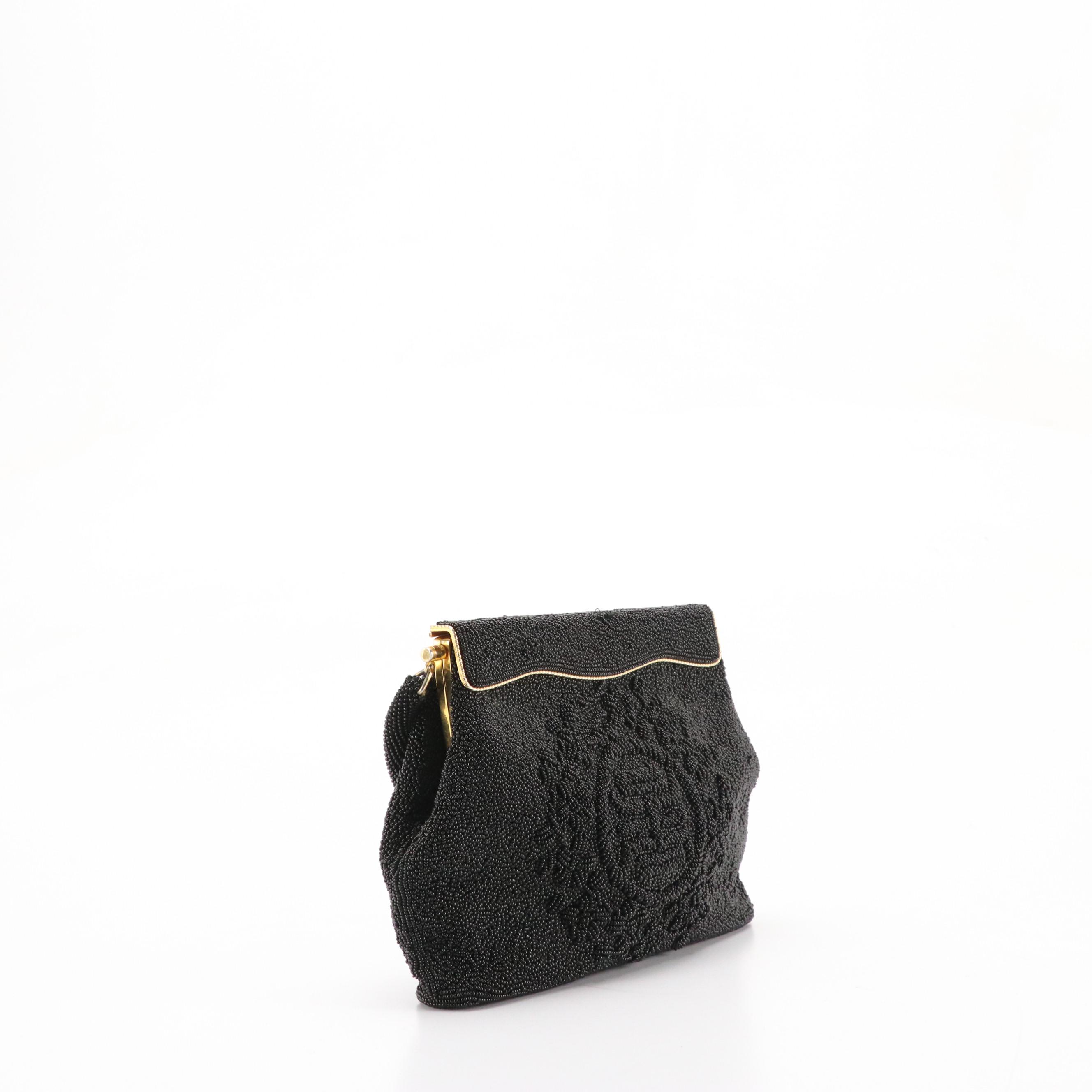 Walborg Glass Bead Bag, French Microbead/Petit Point Purse, and More