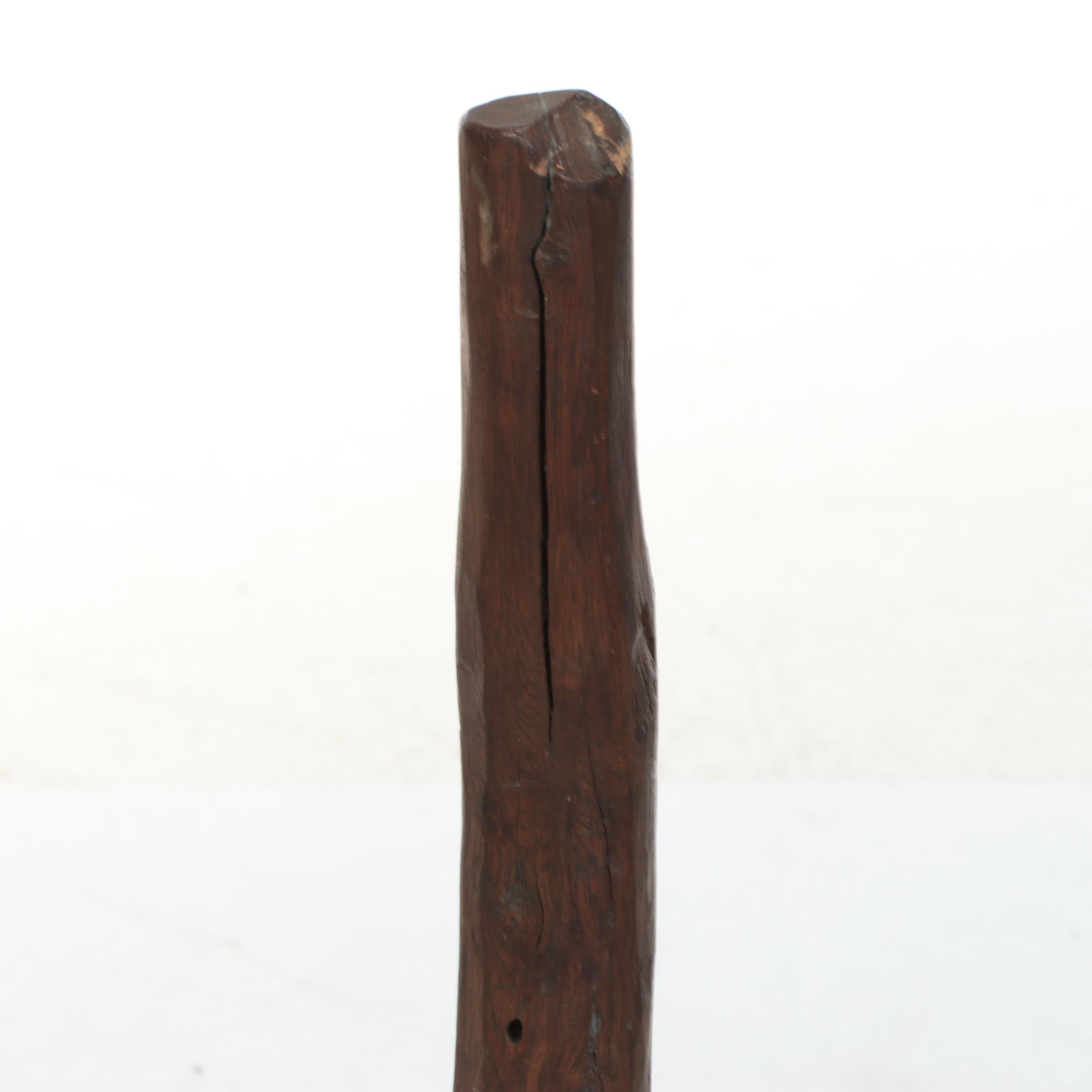 Carved Wood Grain Pestle or Masher, Antique