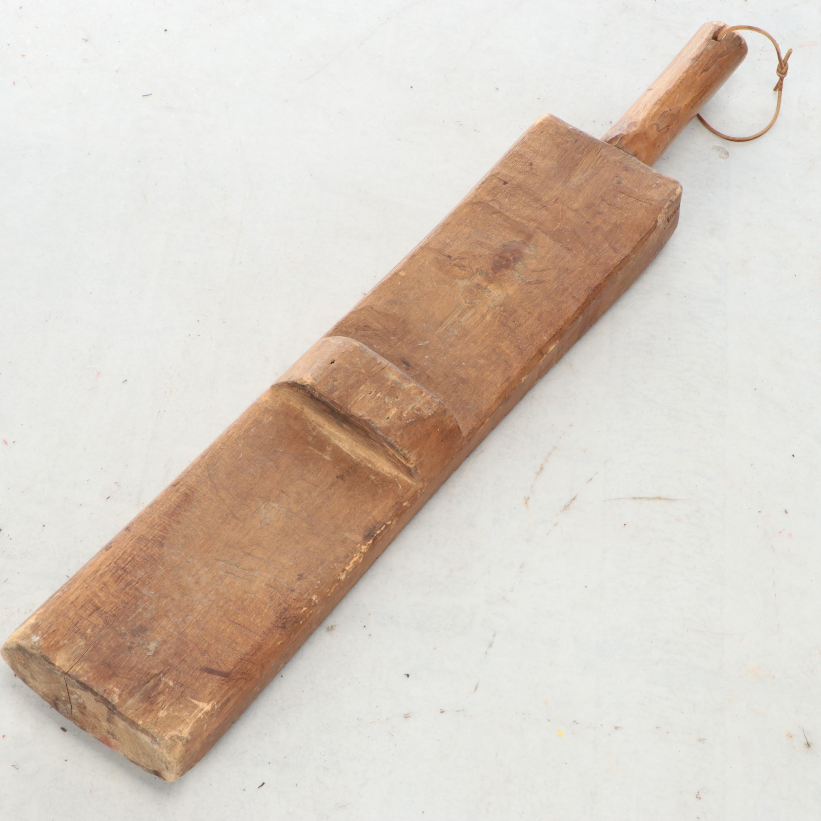 Hand-Carved Primitive Style Wooden Washboard