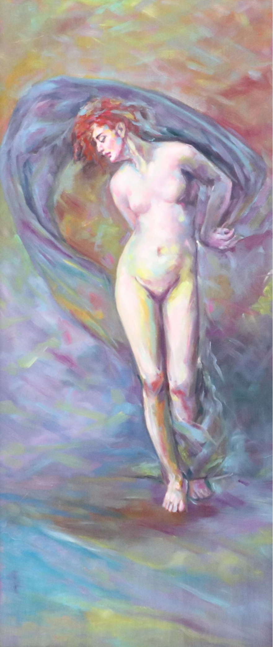 Impressionistic Style Oil Painting of Woman "Mystic Woman"