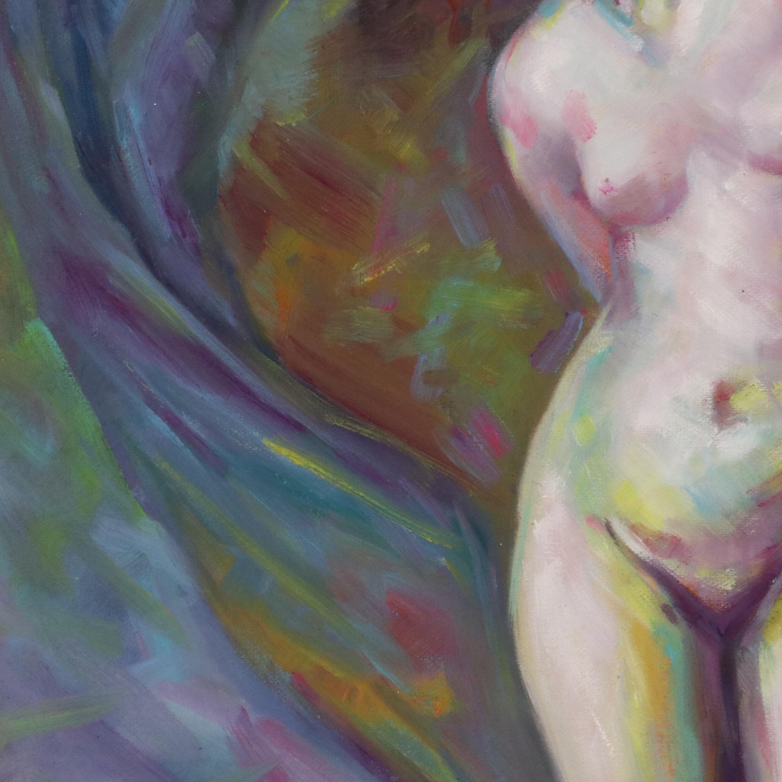 Impressionistic Style Oil Painting of Woman "Mystic Woman"