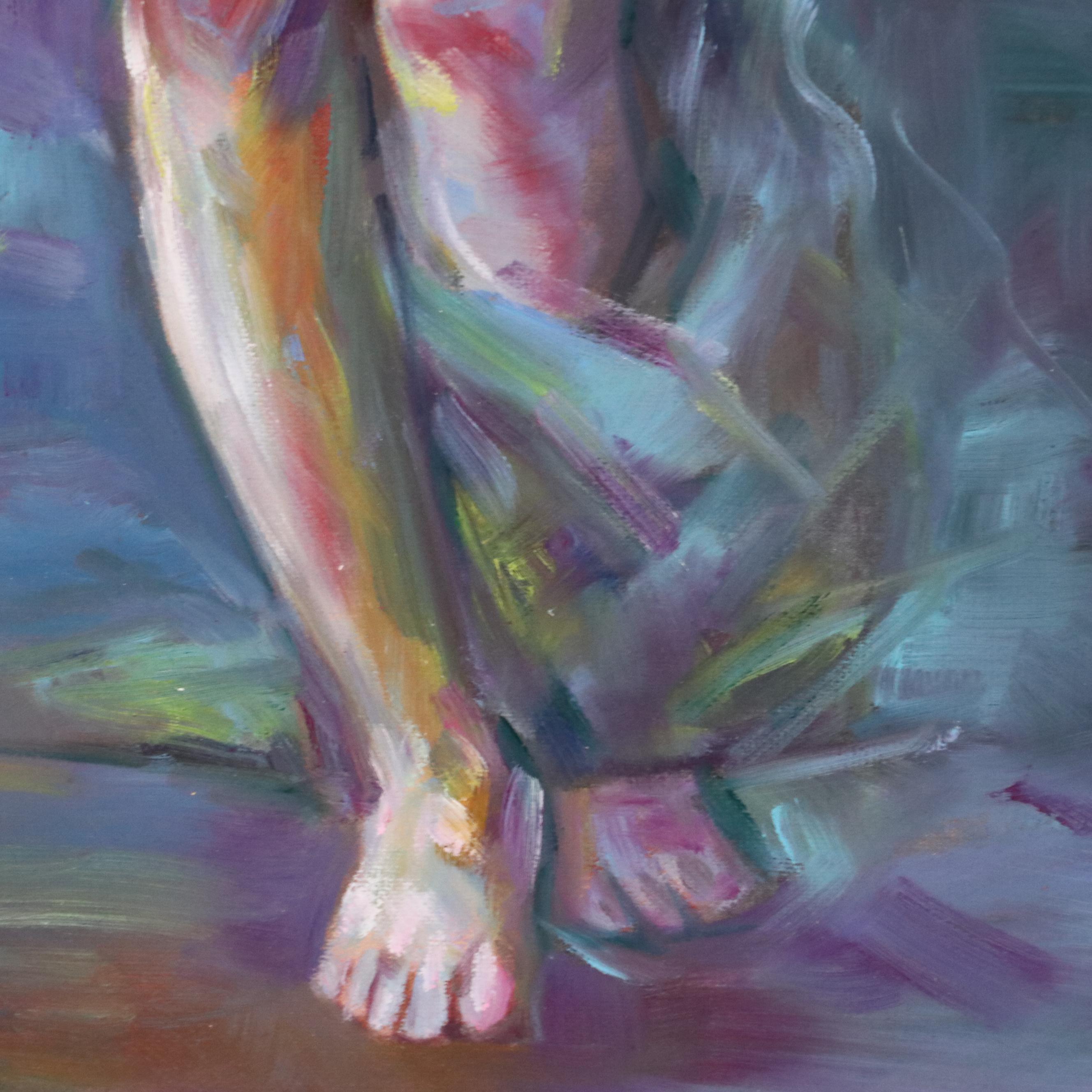 Impressionistic Style Oil Painting of Woman "Mystic Woman"