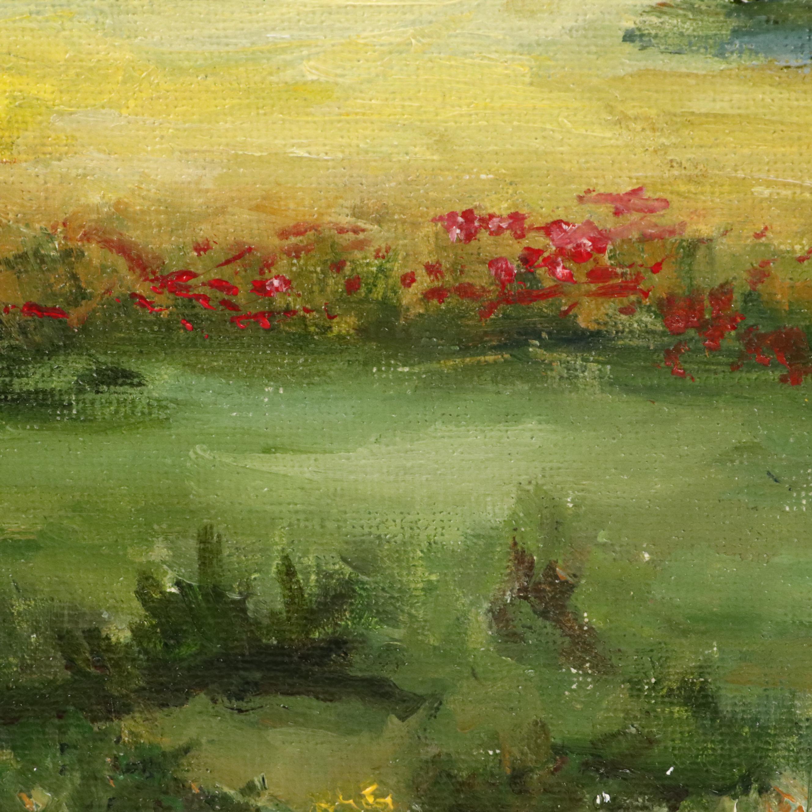 Nataliya Shlomenko Oil Painting "Landscape with a Mill," 2025