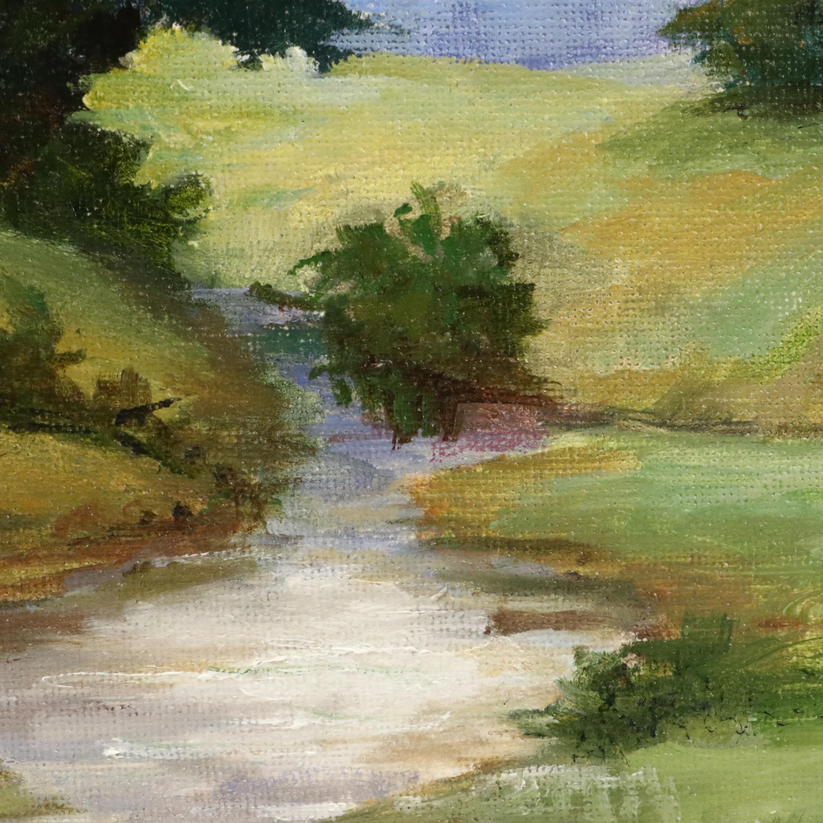 Nataliya Shlomenko Oil Painting "Landscape with a Mill," 2025