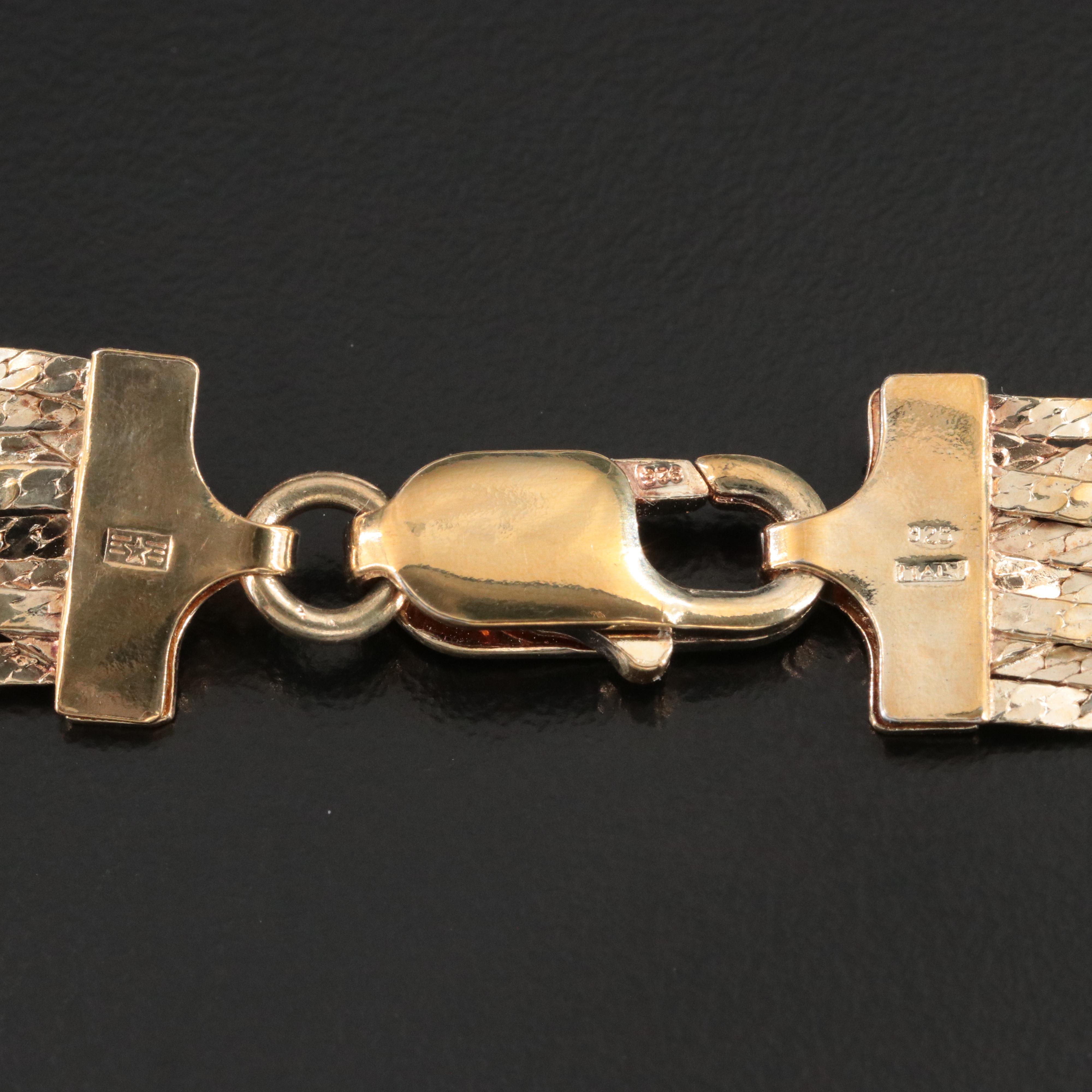 Sterling Braided Herringbone Necklace