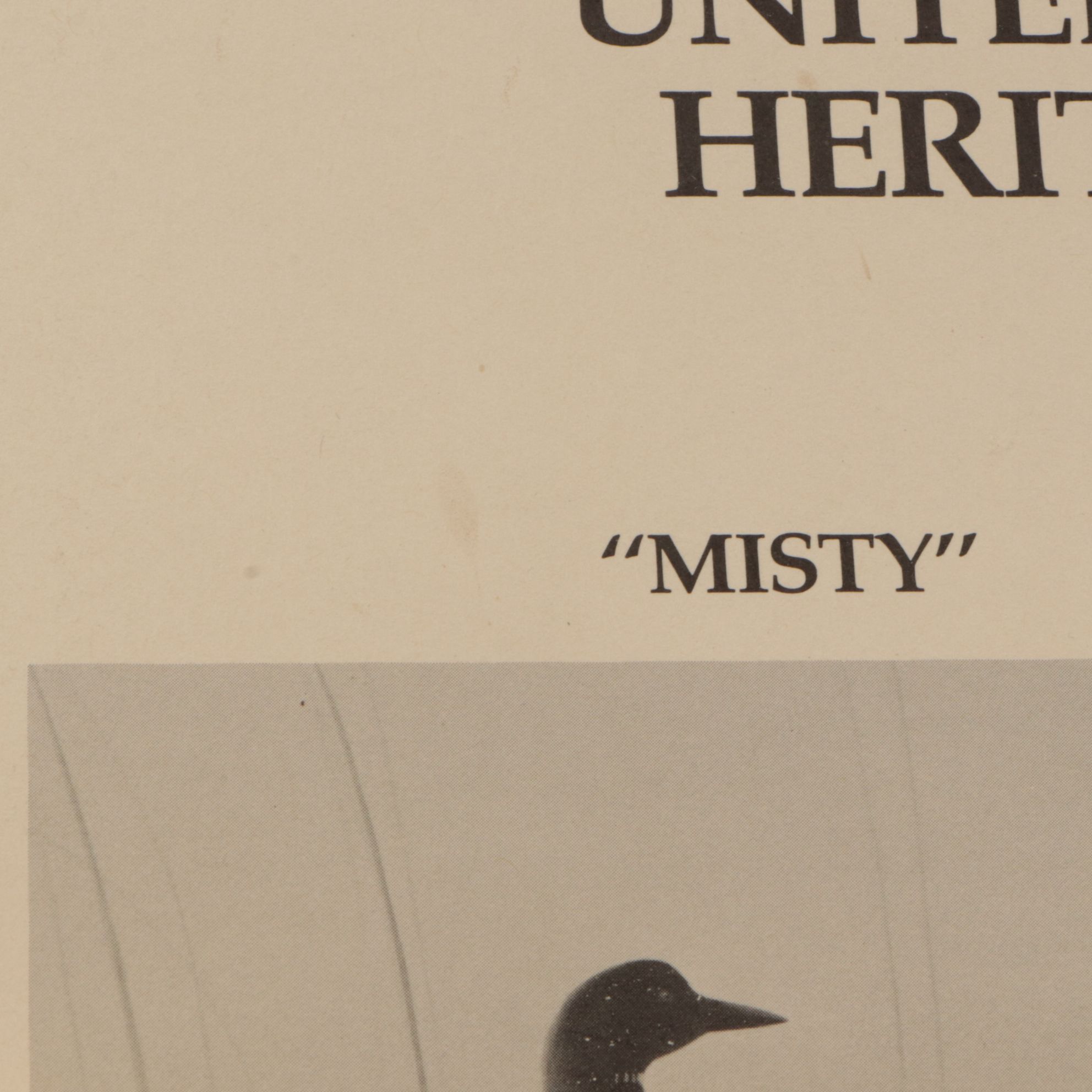 Leo Stans "United States Wildlife Heritage Collection", Four Offset Lithographs