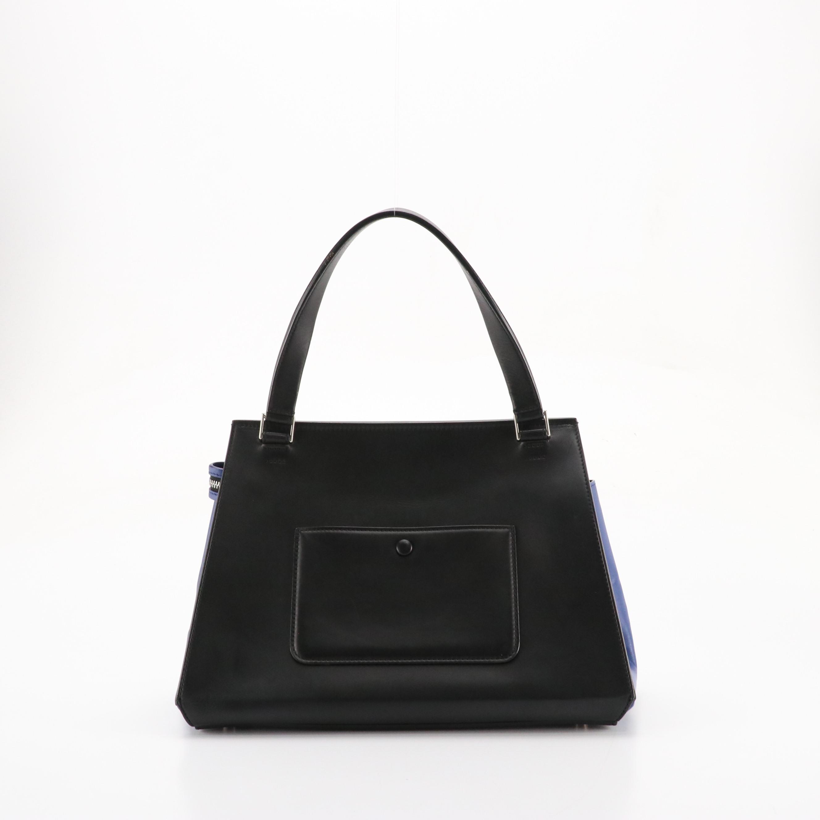 Céline Tricolored Calfskin Leather Edge Shoulder Bag