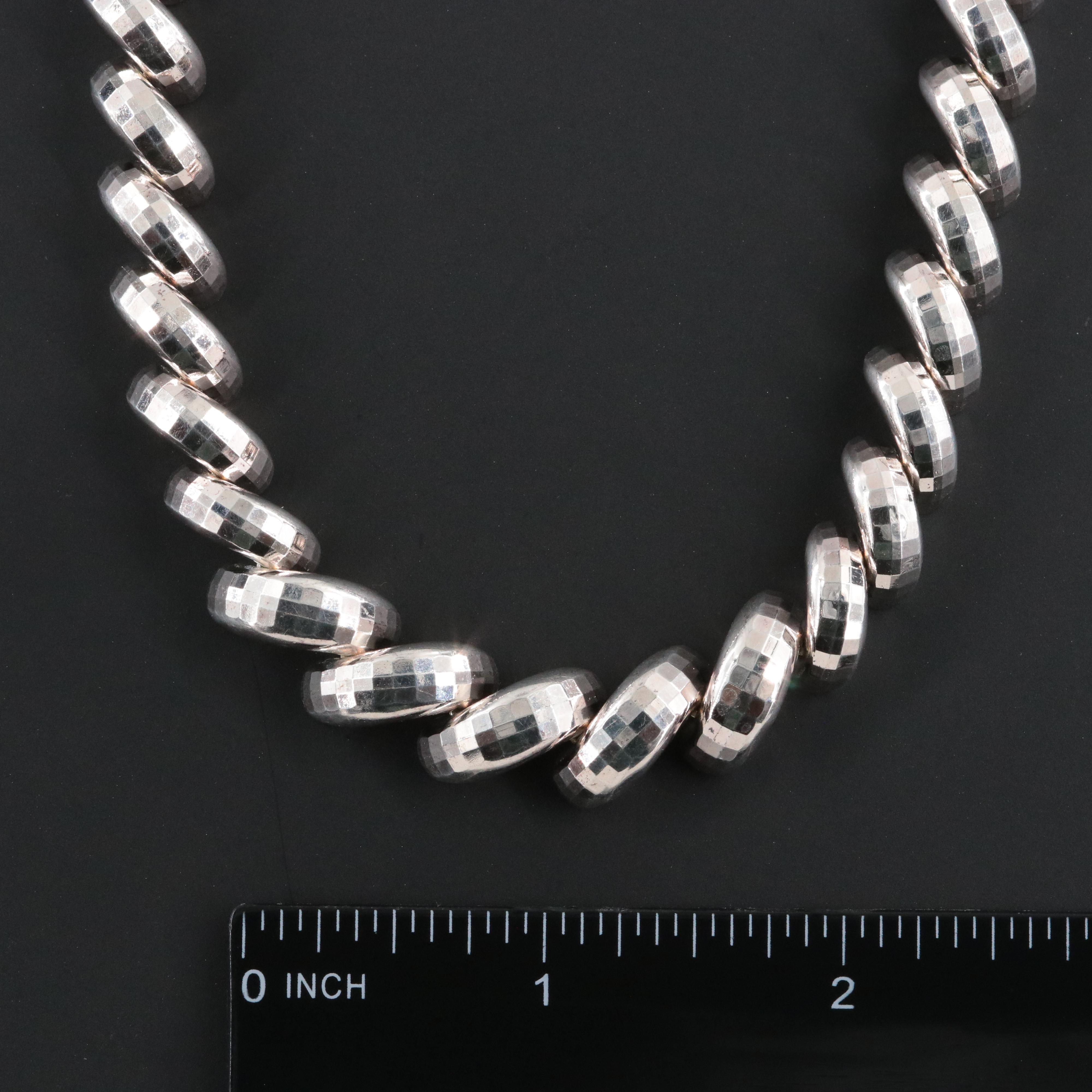 Milor Sterling Graduated San Marco Necklace