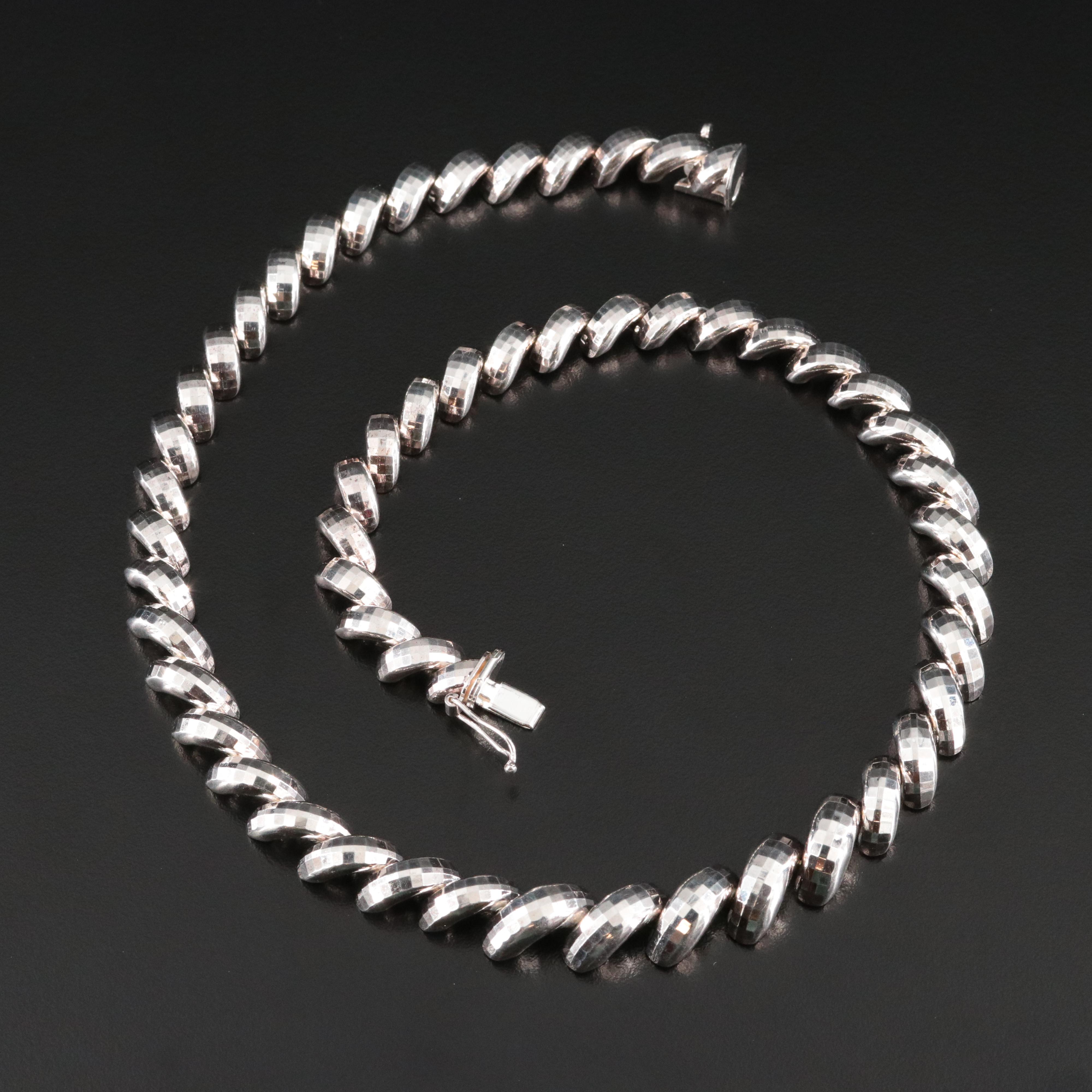 Milor Sterling Graduated San Marco Necklace