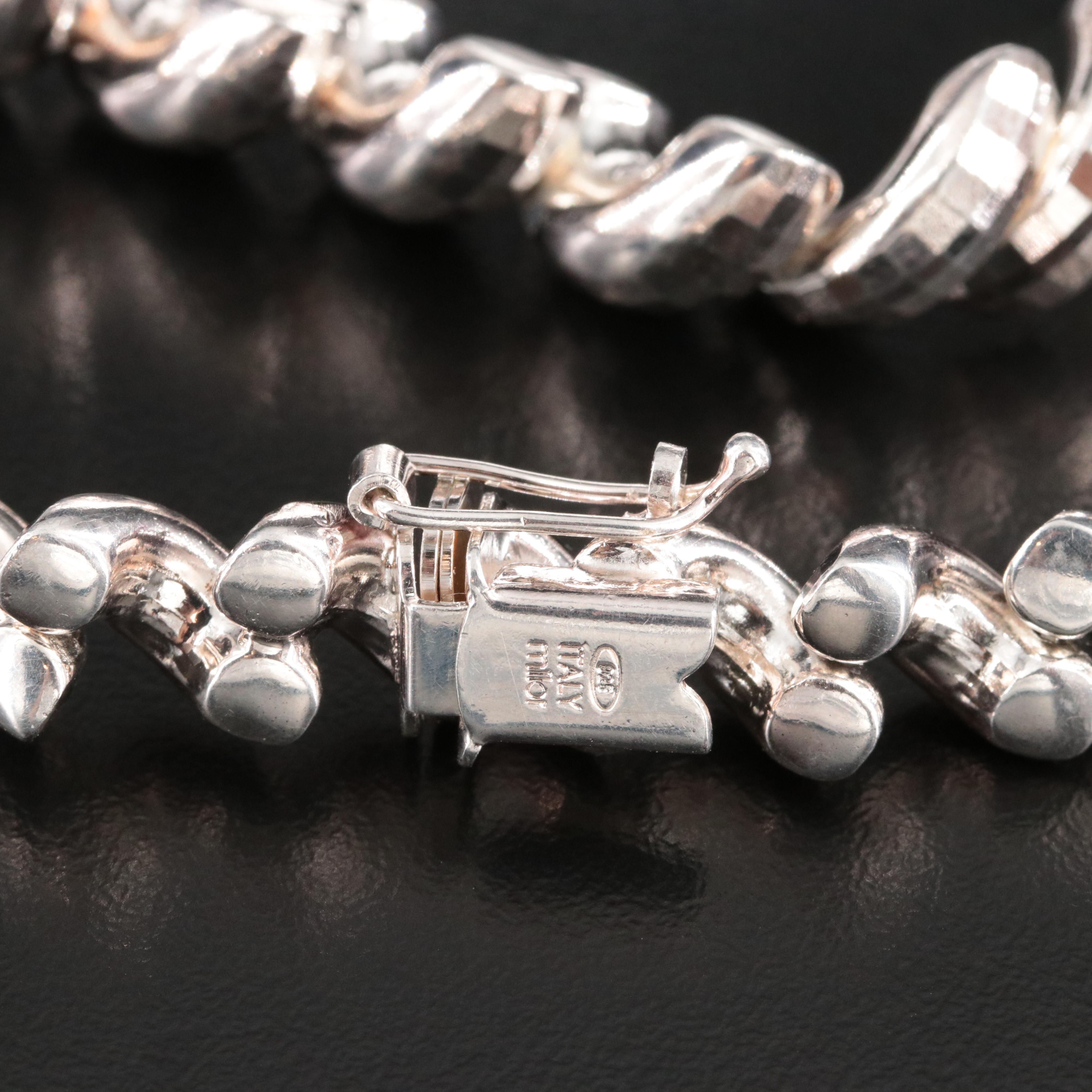 Milor Sterling Graduated San Marco Necklace