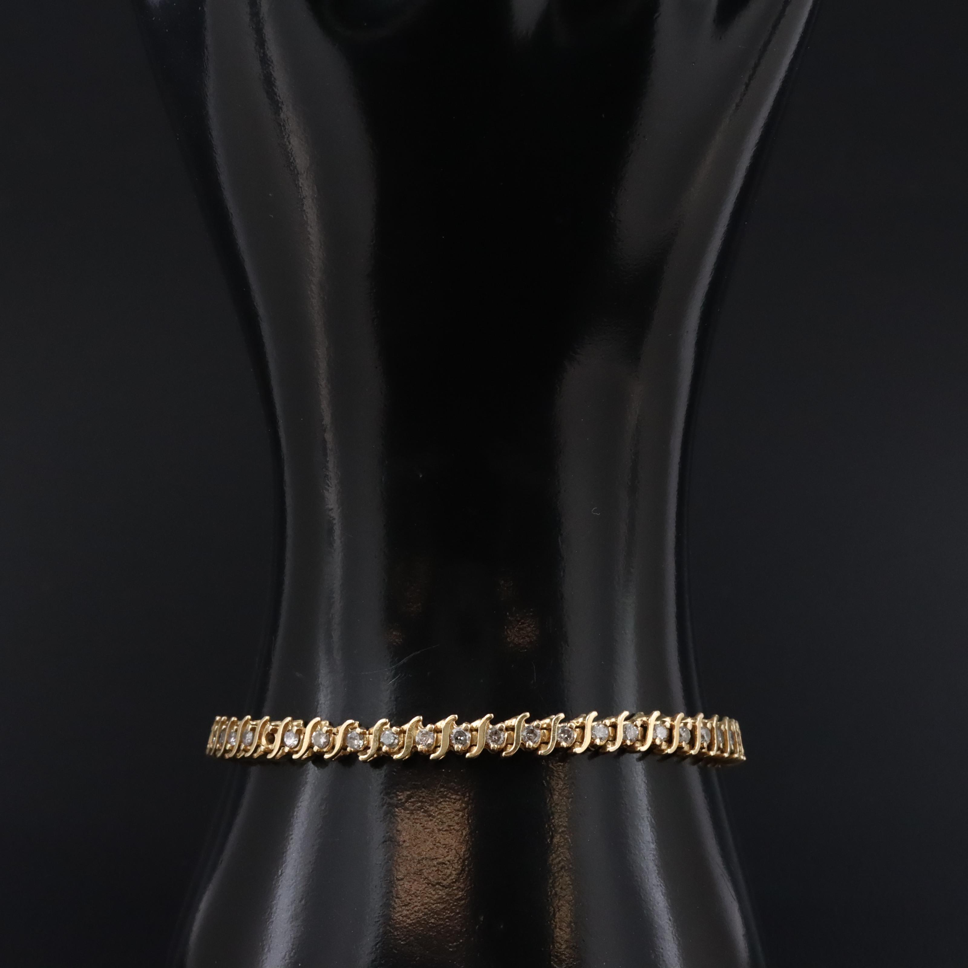 14K 1.47 CTW Diamond Line Bracelet