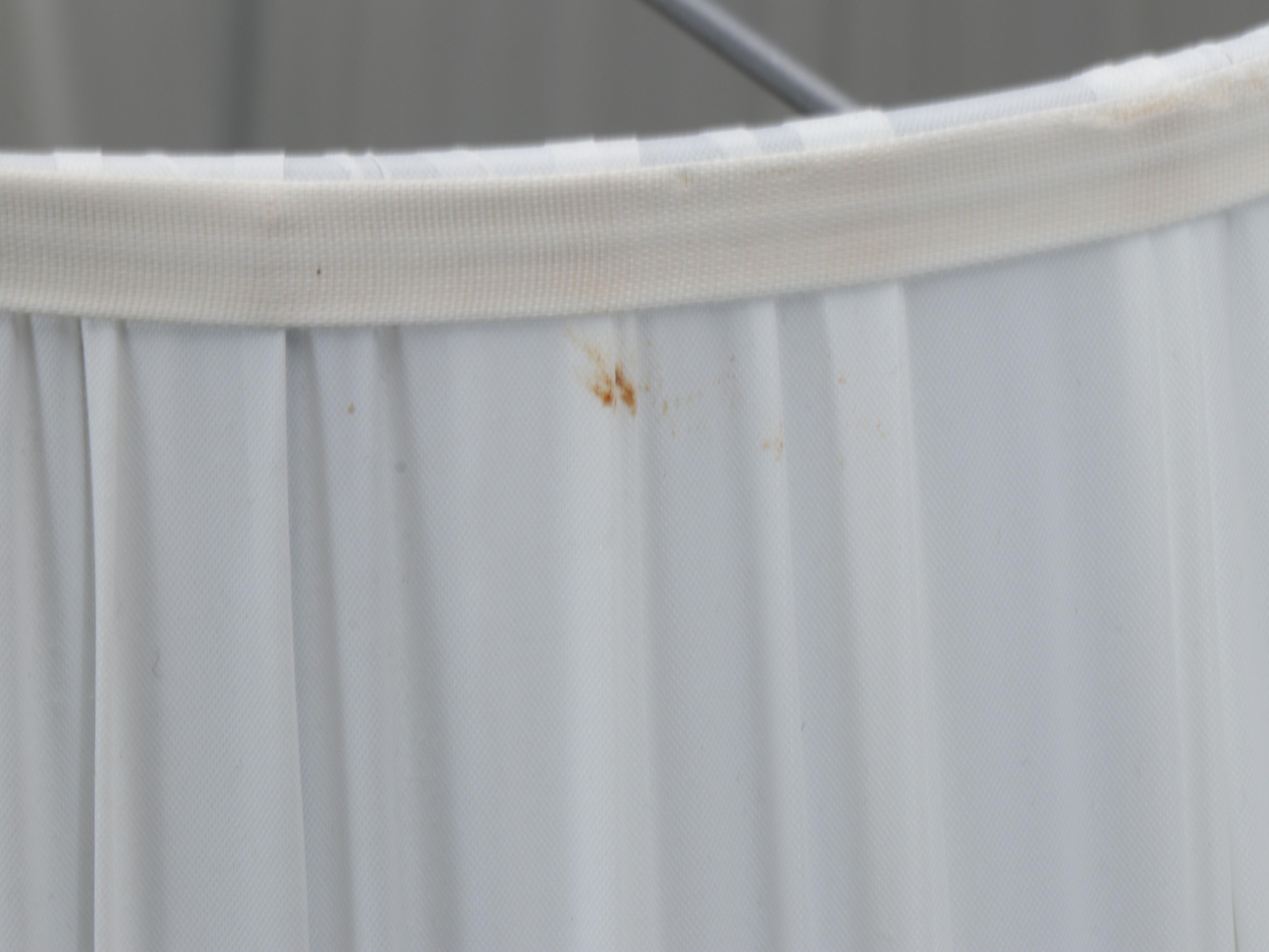 Pair of Victorian Style Glass Table Lamps with Pleated Shades, Vintage