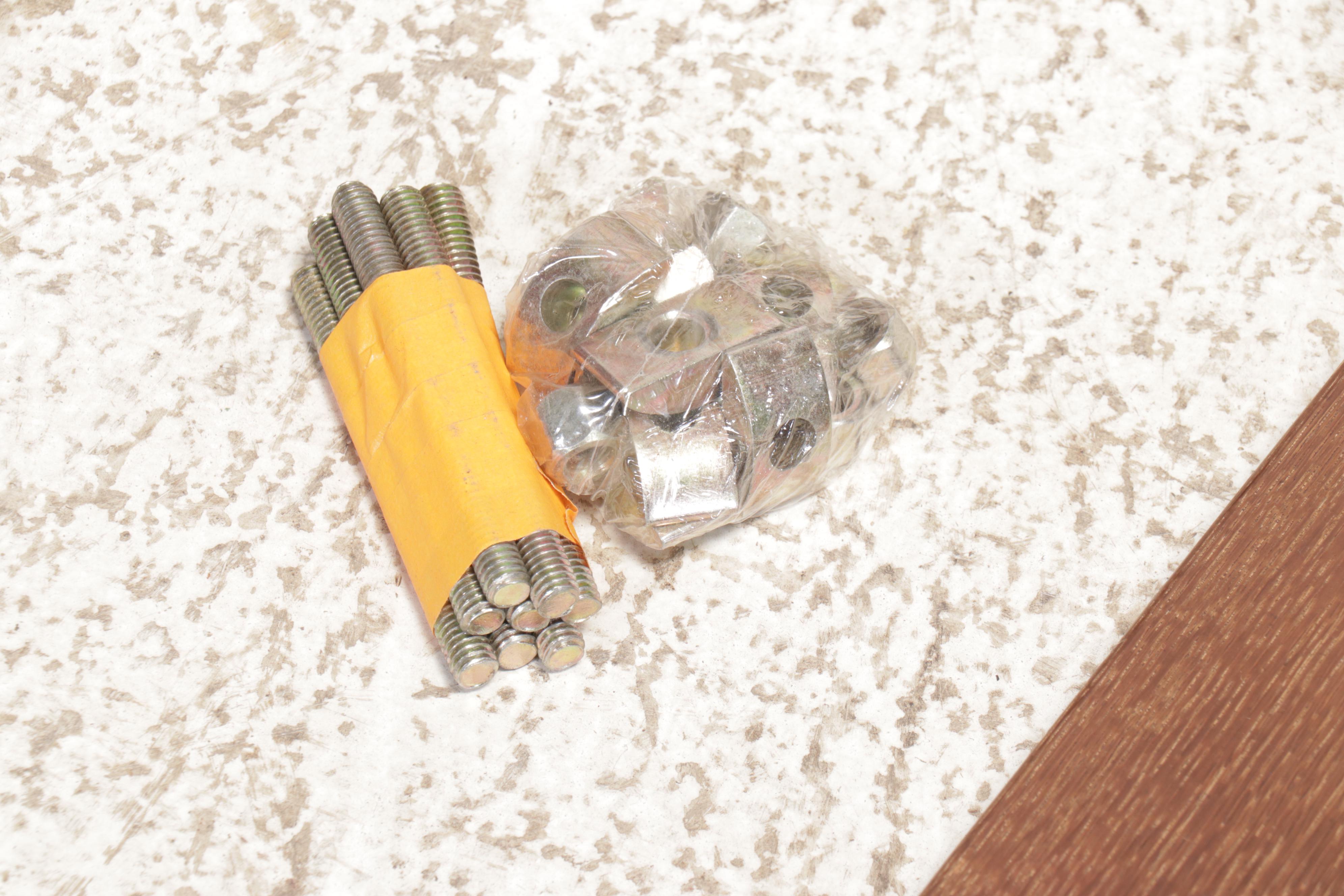 Chinese Style Burl Wood Accented Four Poster Queen Size Bed Frame