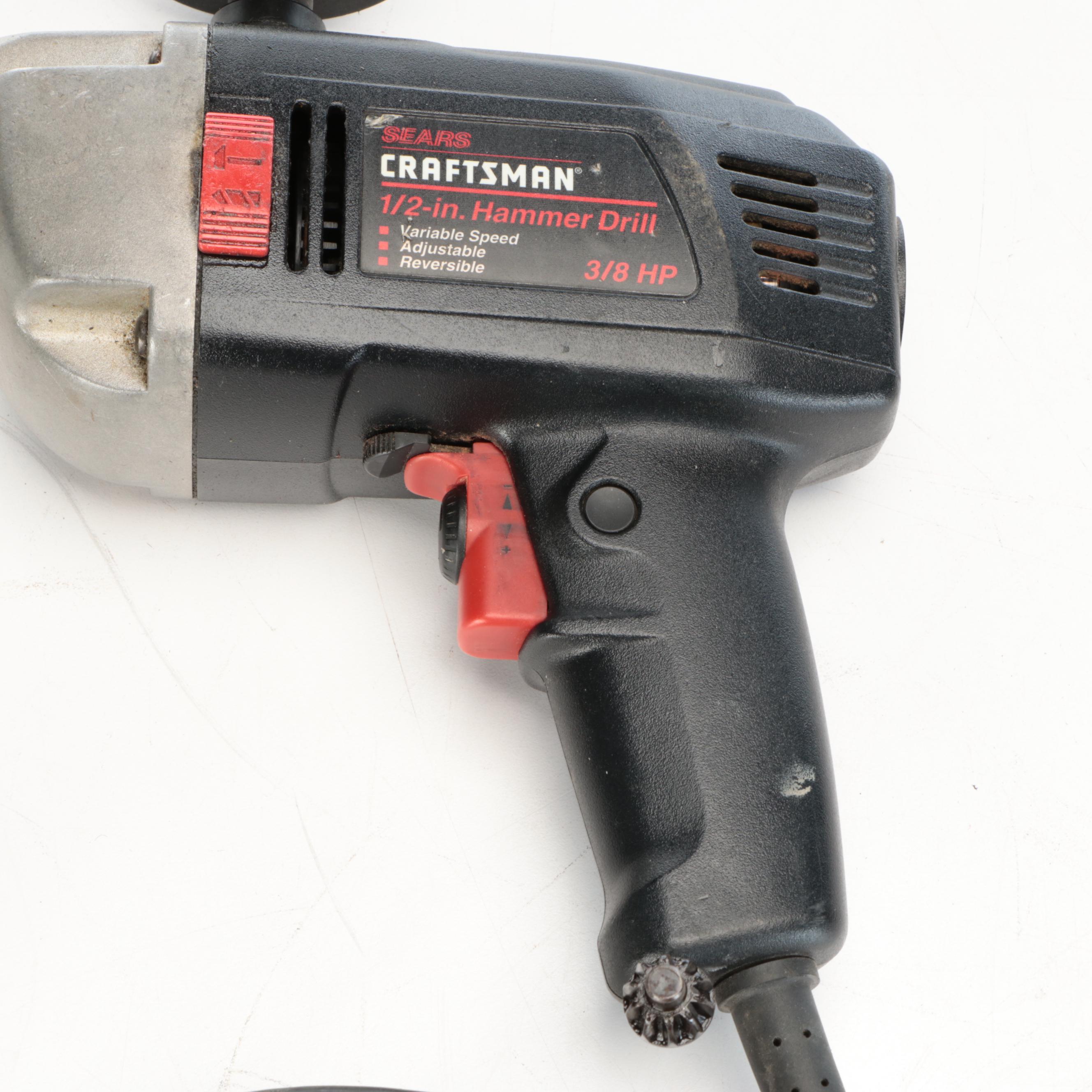 Craftsman Corded Drills and Scroller Saw