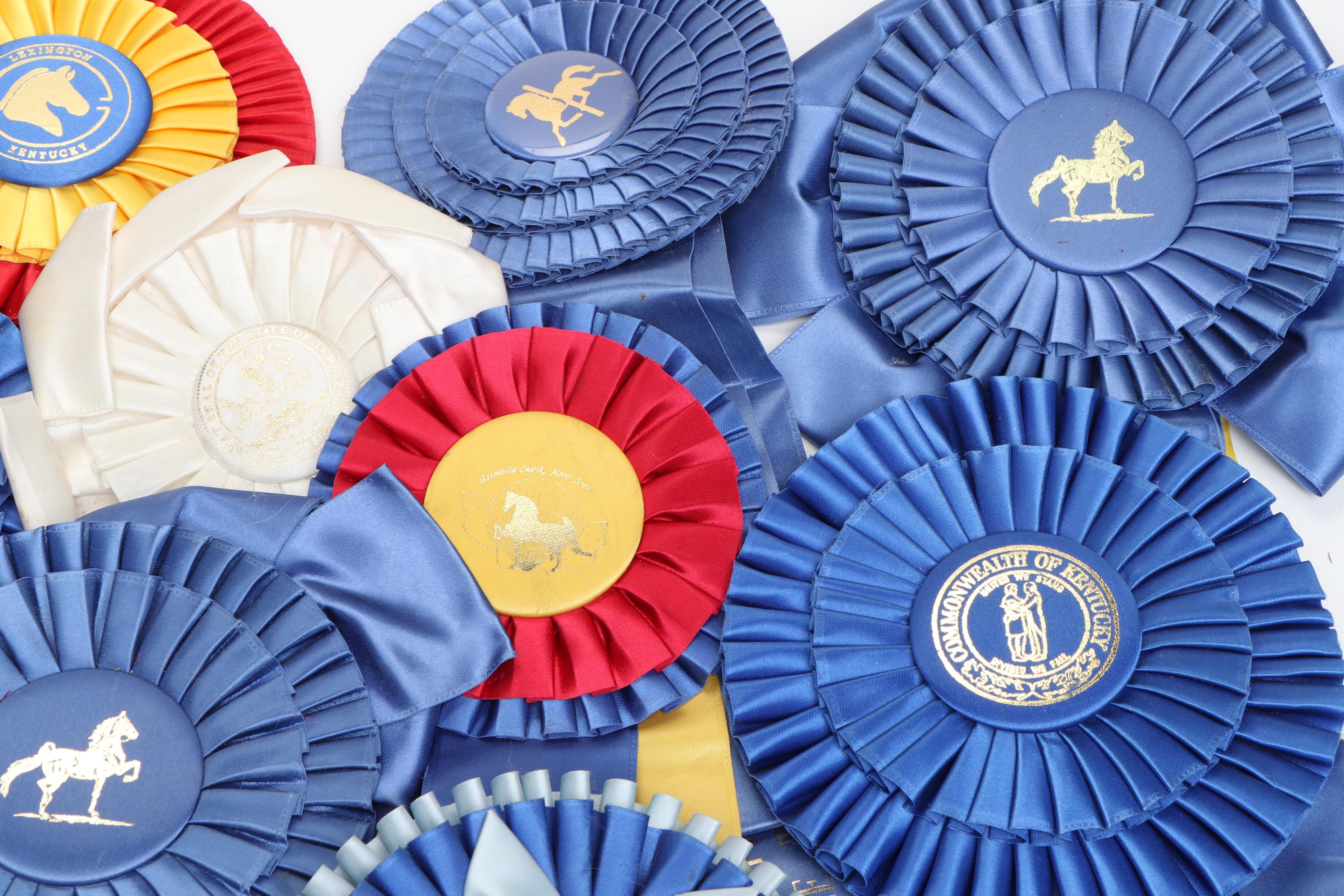 Tennessee and Kentucky Equestrian Award Ribbons