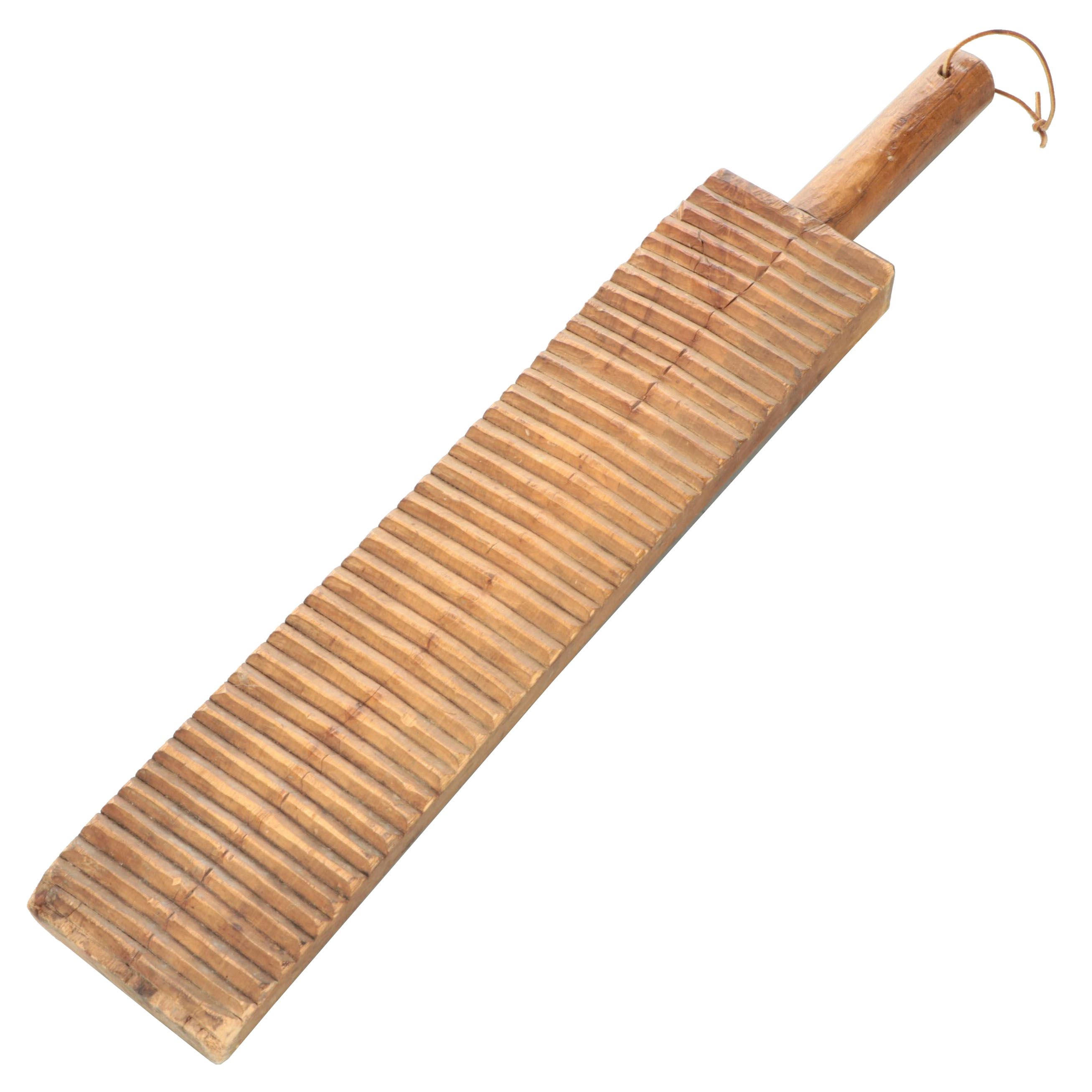 Hand-Carved Primitive Style Wooden Washboard