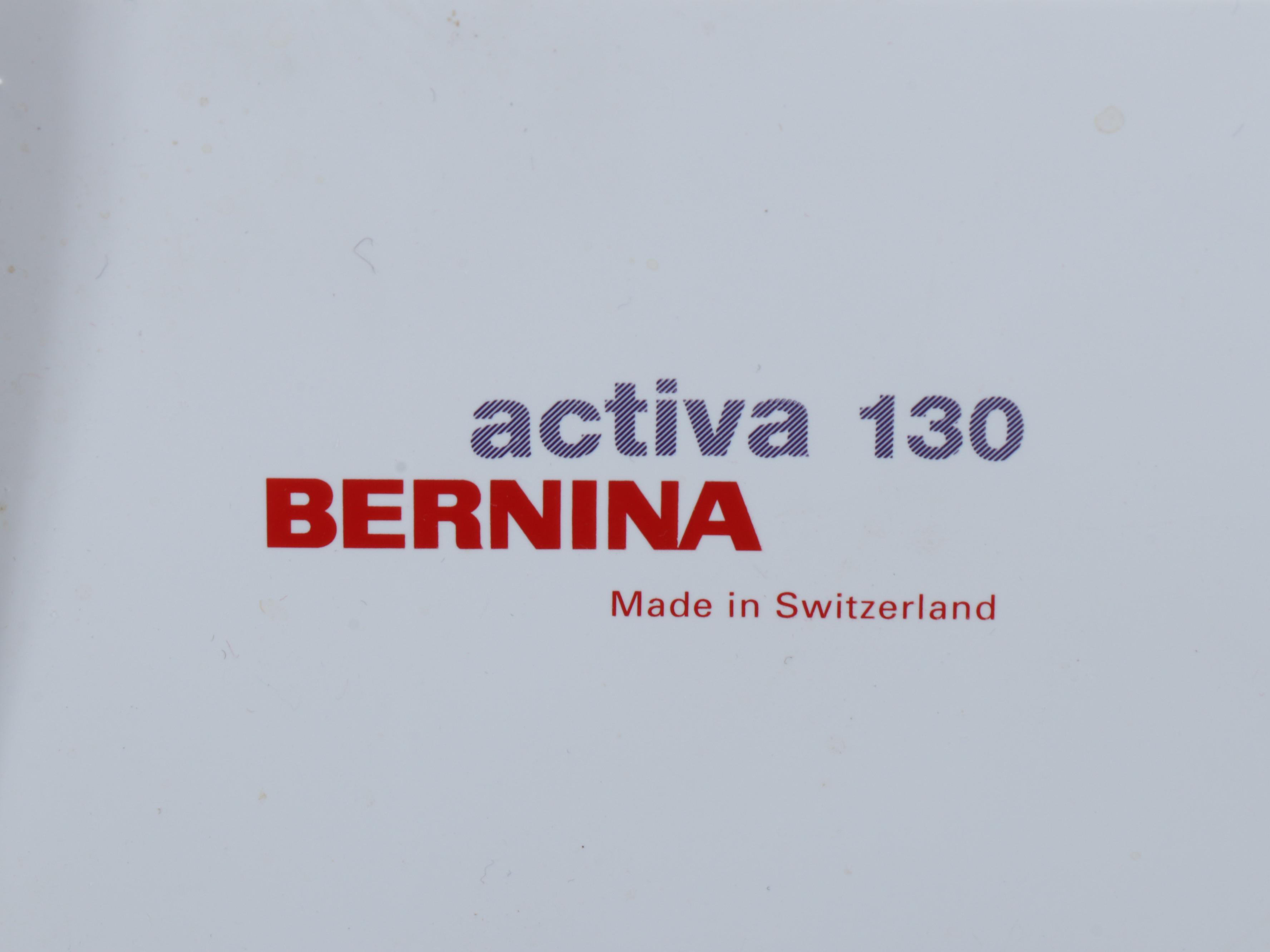 Bernina Activa 130 Computerized Sewing Machine with Case and Cover
