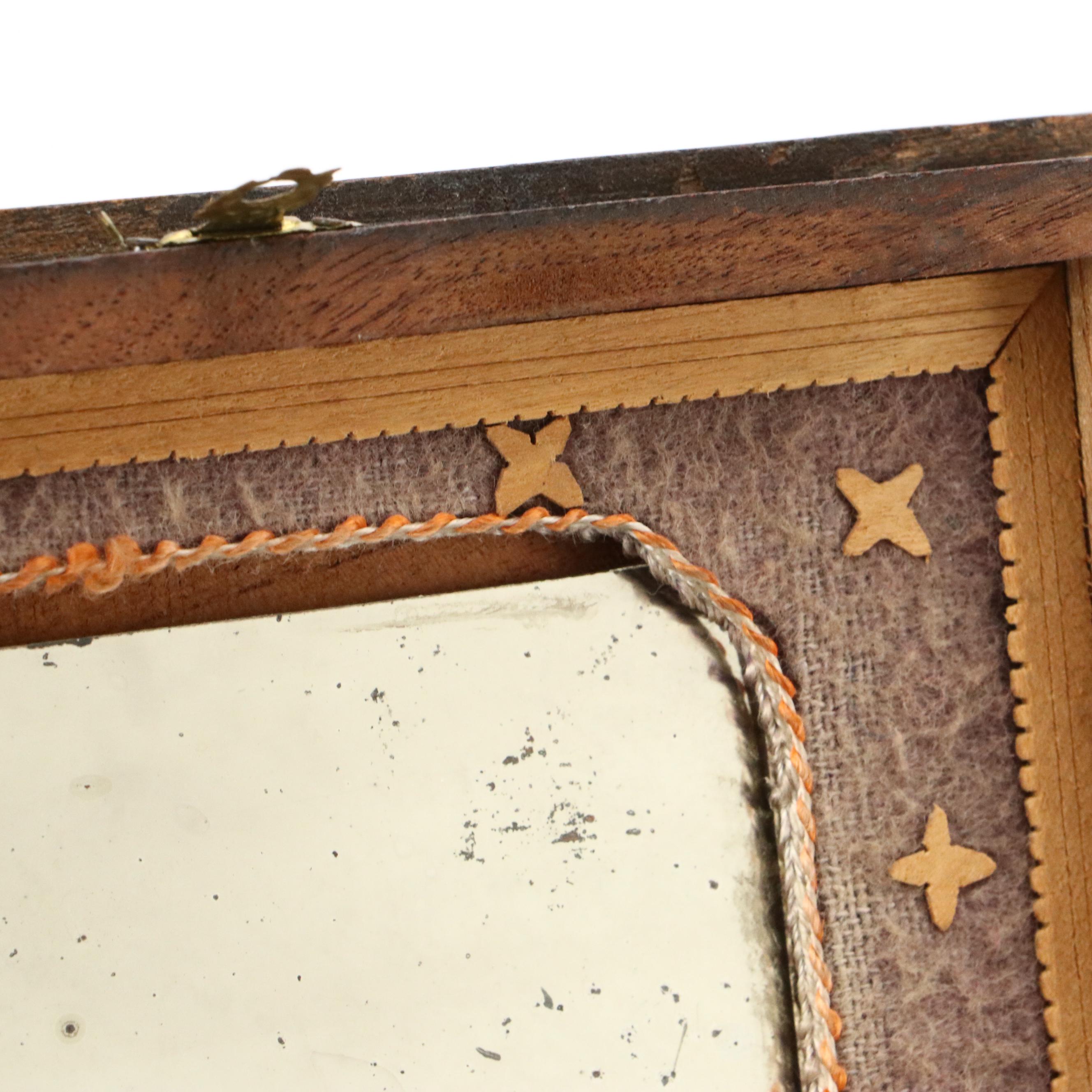 Antique Carved Wooden Jewelry Box